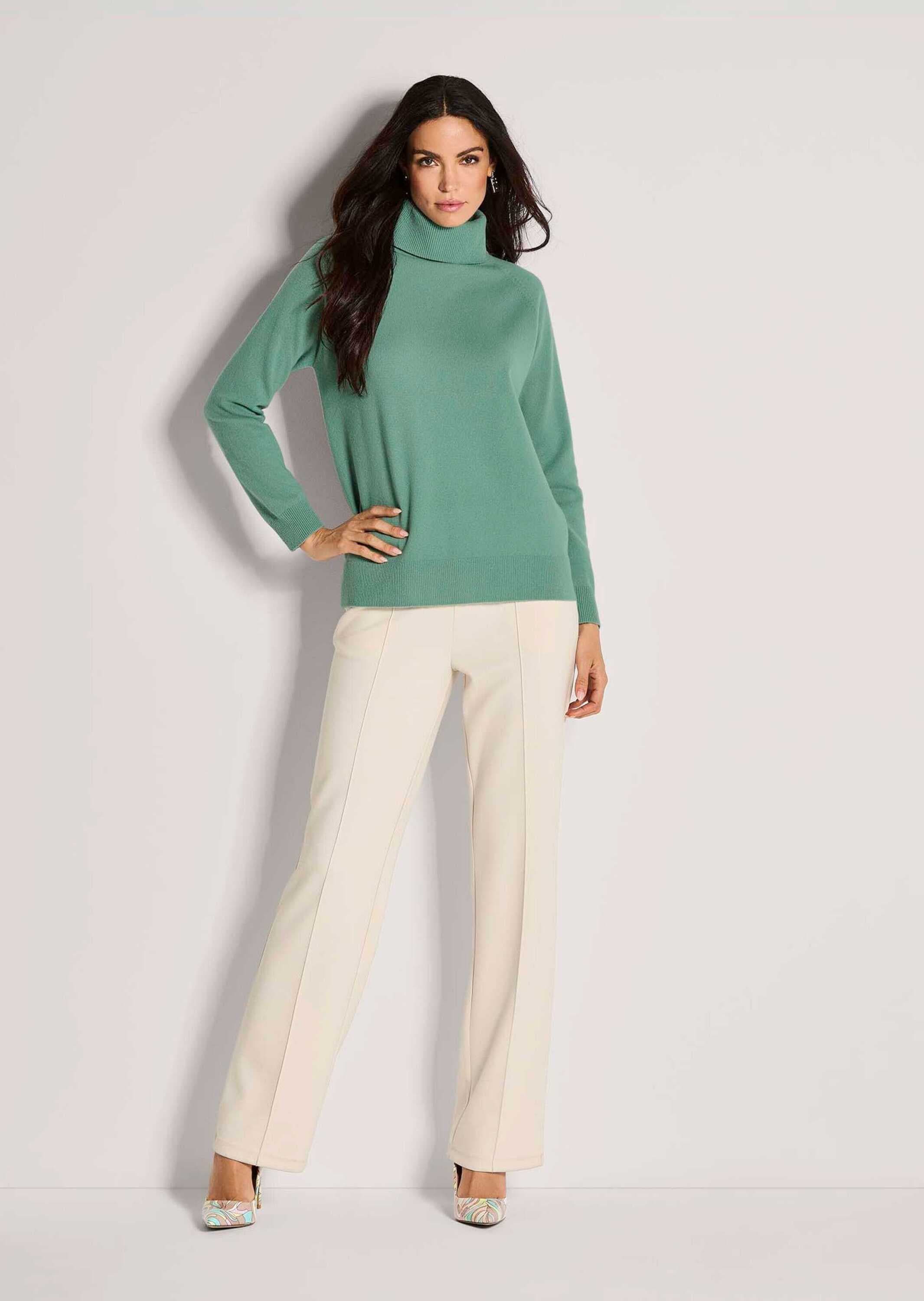 MADELEINE Rollkragenpullover »Kaschmirpullover Rollkragenpullover mit Rippstrick-Details« Aus Good-Cashmere