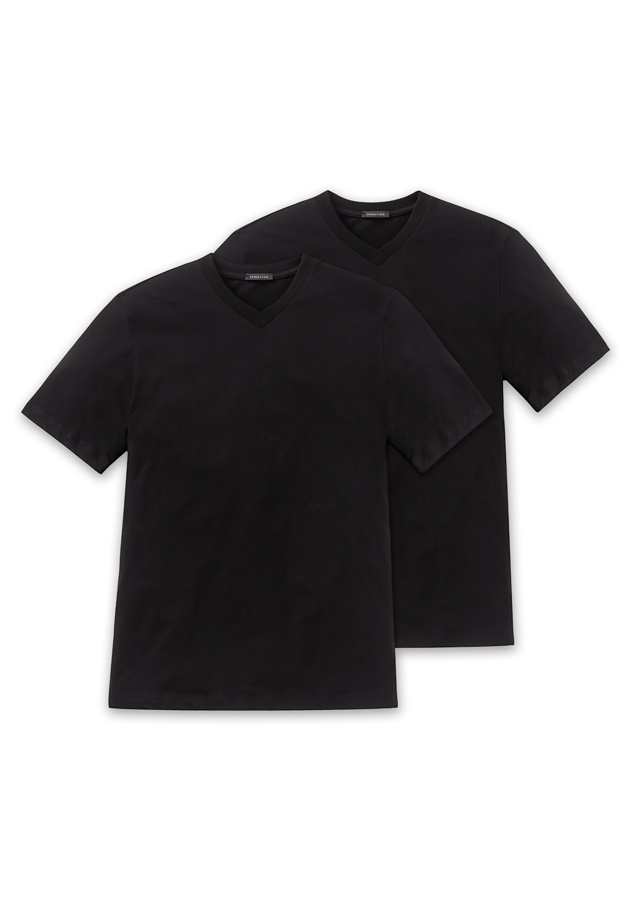 Schiesser Unterhemd "T-Shirt American T-Shirt 2er Pack"