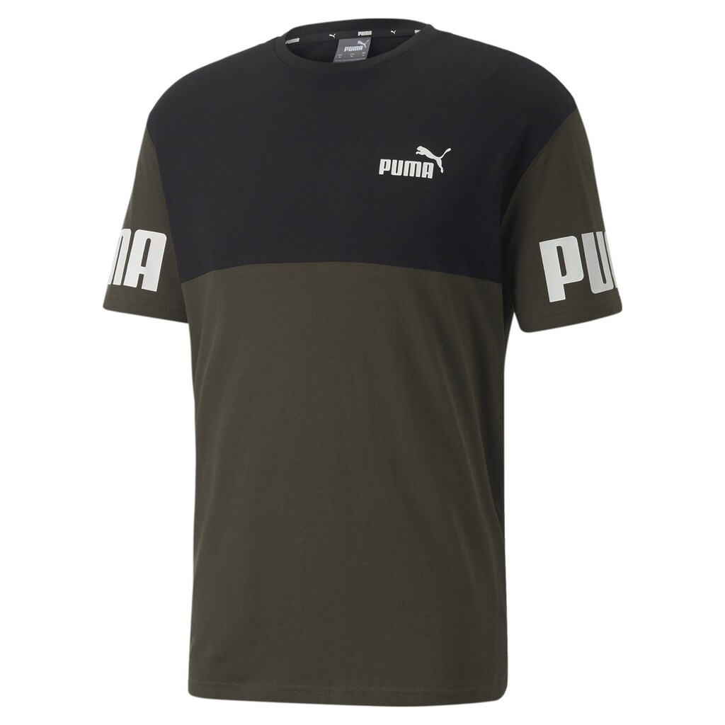 PUMA Trainingsshirt »Power Colourblock T-Shirt Herren«