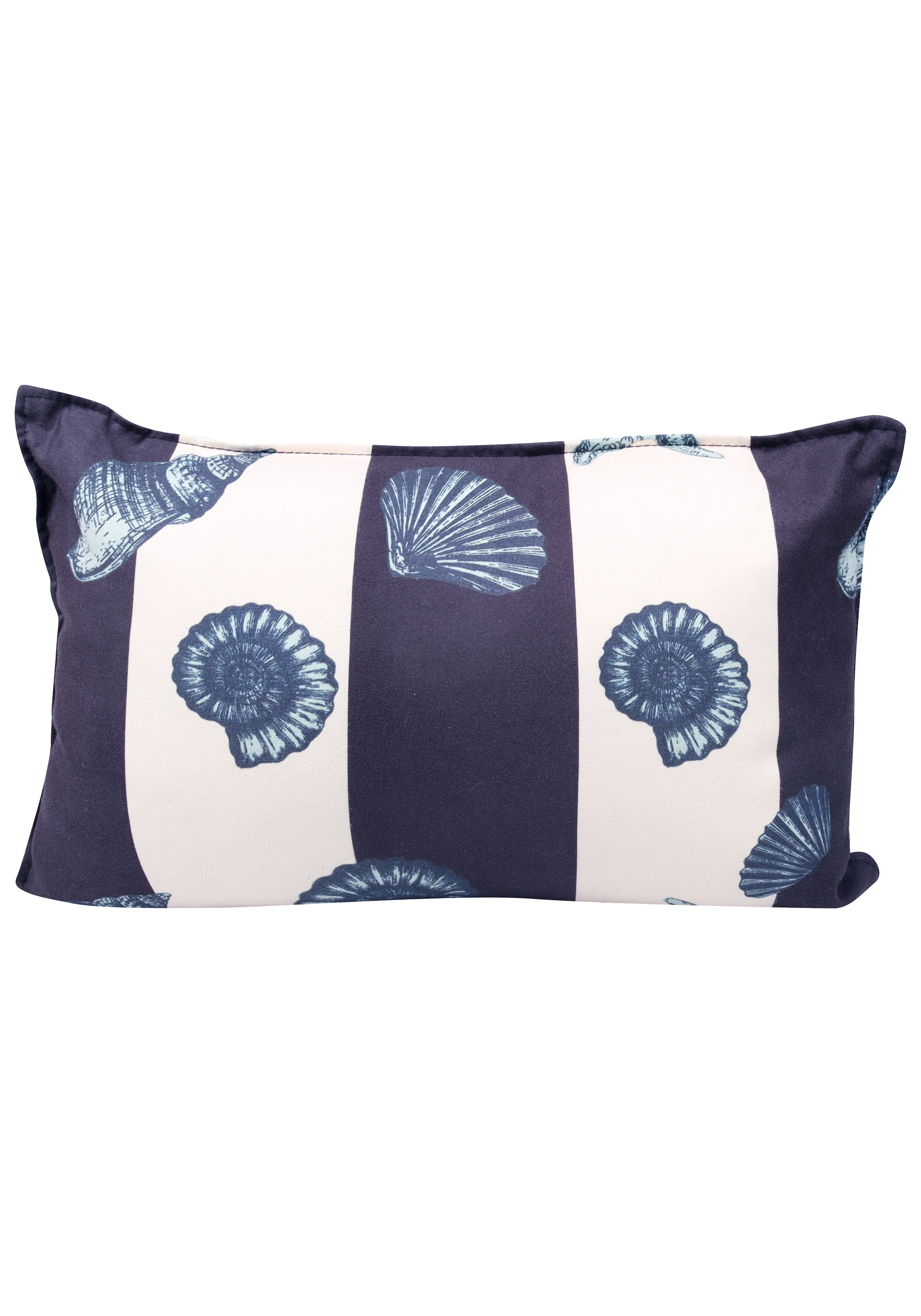 Dekokissen CAPELLI NEW YORK, blau (blau combo, bedruckt), B:25cm L:40cm, Kunstfaser, Dekokissen_Sitzkissen_Kissenhüllen