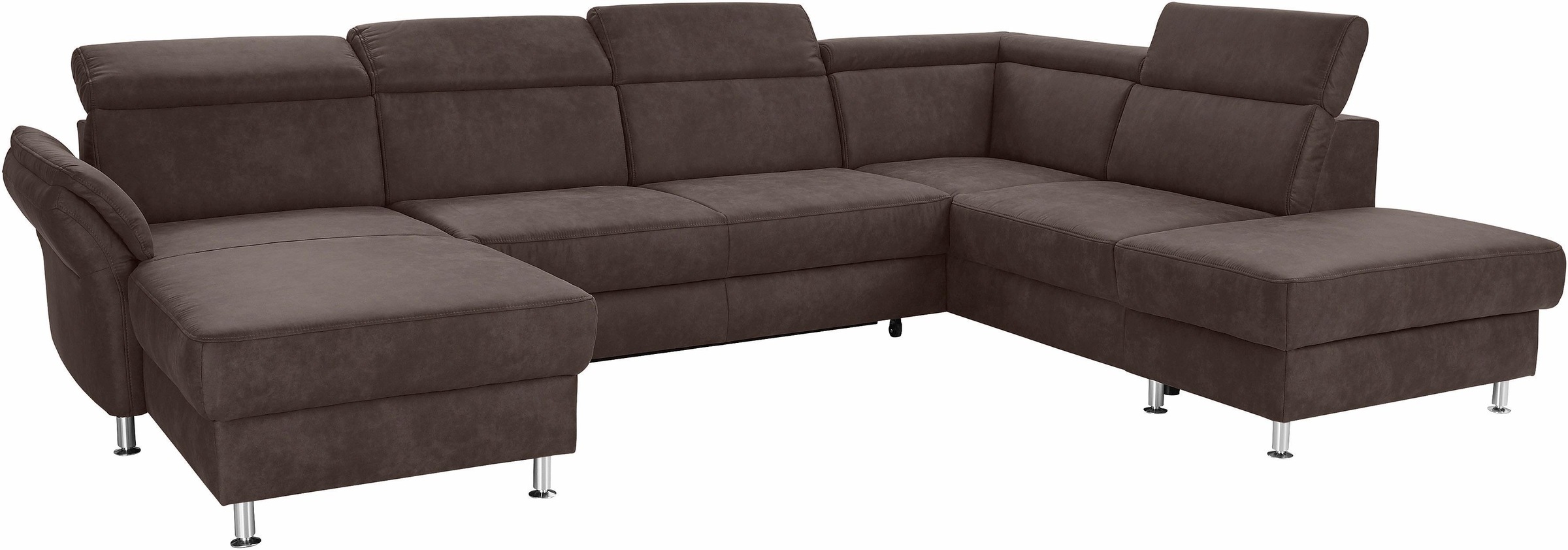 sit&more Wohnlandschaft »Avignon U-Form«, wahlweise mit Bettfunktion und Stauraum, inklusive Kopfteilverstellung