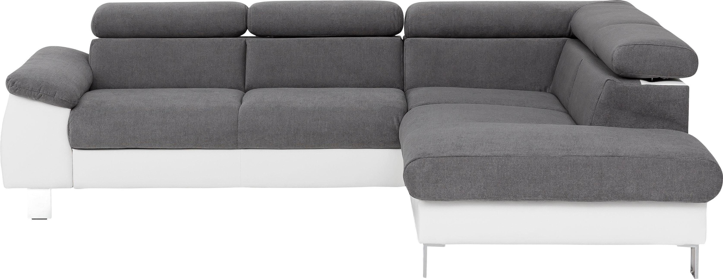 COTTA Ecksofa "Komaris L-Form", inklusive Kopf- bzw. Rückenverstellung, wah günstig online kaufen