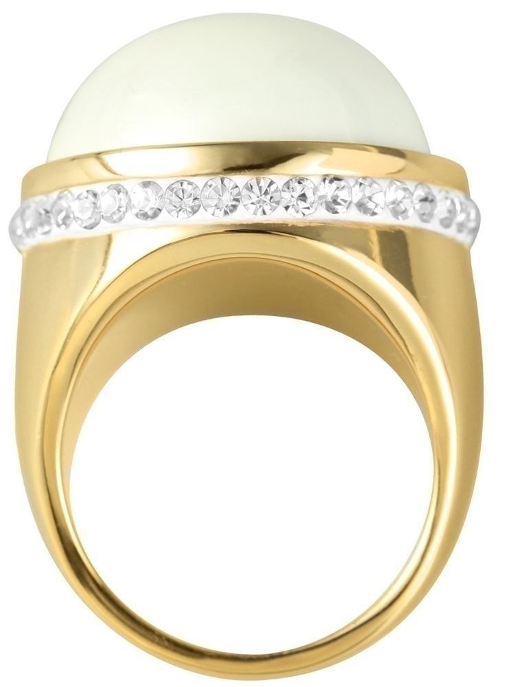 Adelia´s Fingerring »Damen Ring aus Edelstahl mit Strass Steinchen« Perfekt als Geschenk zum Muttertag