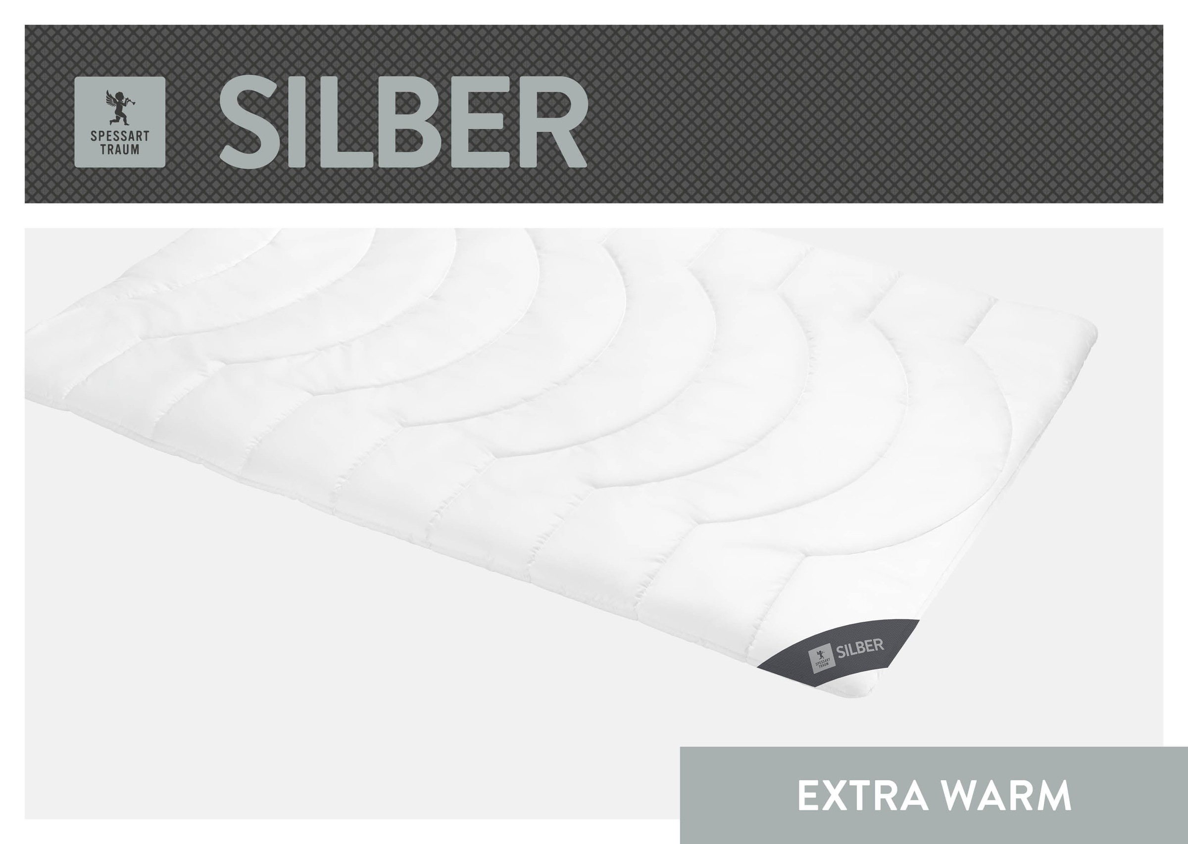 SPESSARTTRAUM Baumwollbettdecke "Silber" extrawarm 1 Stk. tlg. hergestellt günstig online kaufen