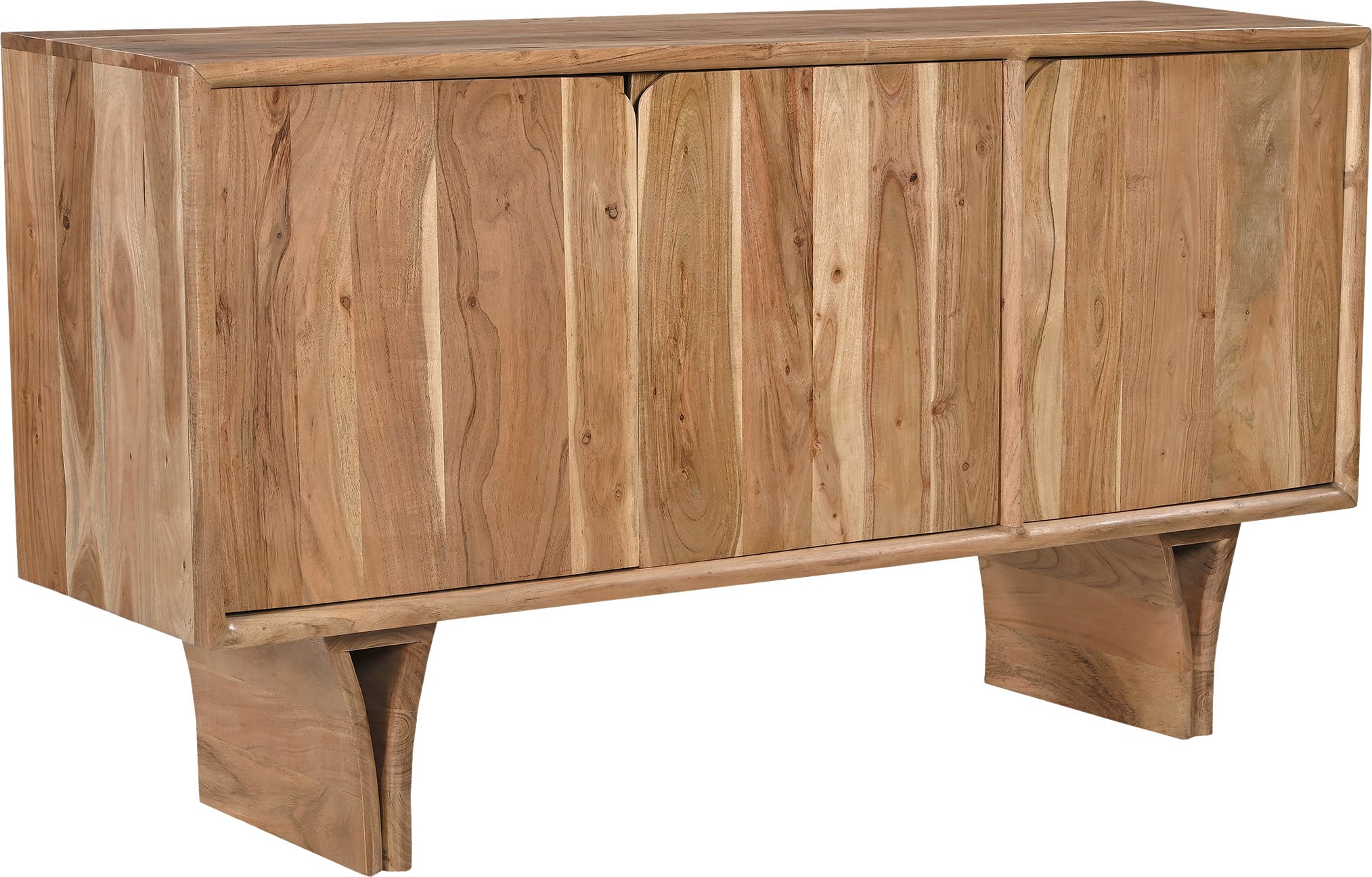 SIT Sideboard "ACACIA WAVE" 1 Stk. tlg. extravagantes Holzwangengestell günstig online kaufen
