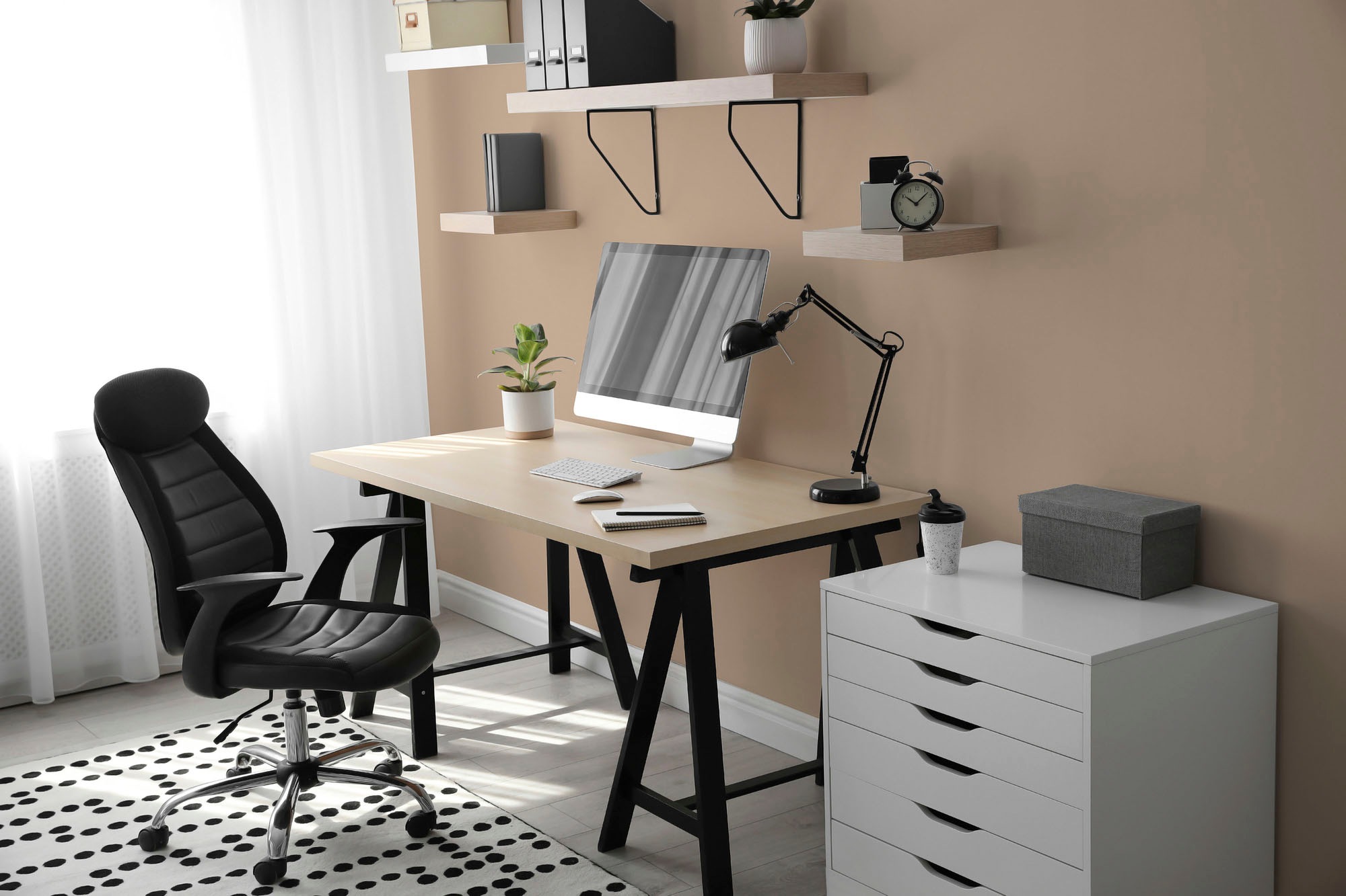 A.S. Création Wandfarbe »Premium Innenwandfarbe PURO Tuchmatt sandy beige« ideal für Wohnzimmer, Schlafzimmer, Flur und Küche, Farbwelt Beige