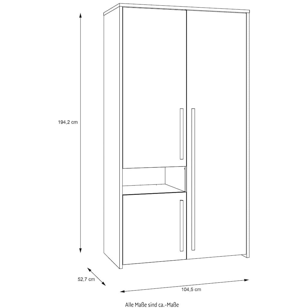 FORTE Drehtürenschrank