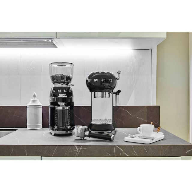 Smeg Kaffeemühle »CGF01BLEU Schwarz«, 150 W, Kegelmahlwerk, 350 g  Bohnenbehälter kaufen | BAUR