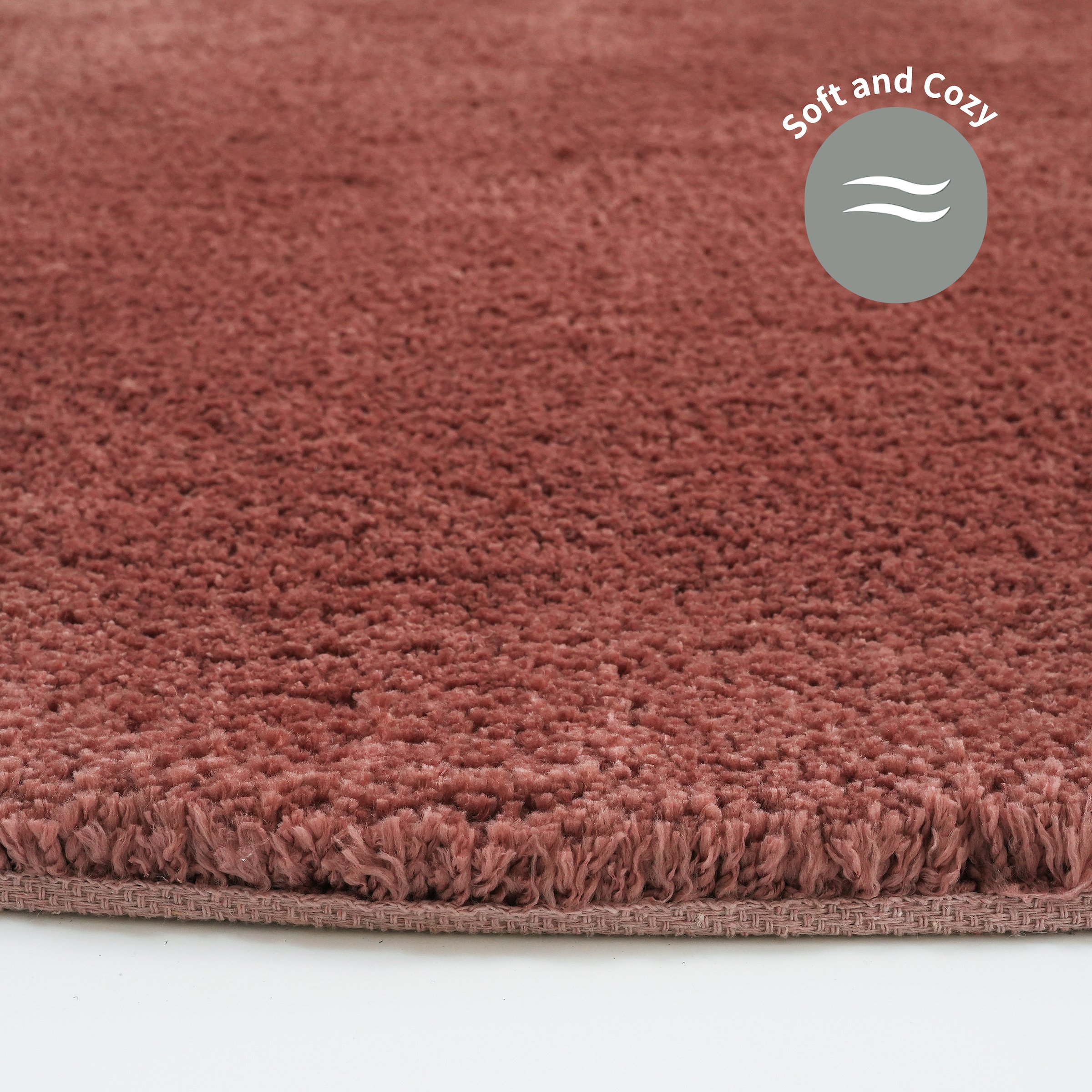 LeGer Home by Lena Gercke Hochflor-Teppich »Halrum, einfarbig, besondere Form, modern« U-förmig 25 mm Höhe organische Form, bean shape, kuschelig, Wohnzimmer, Schlafzimmer
