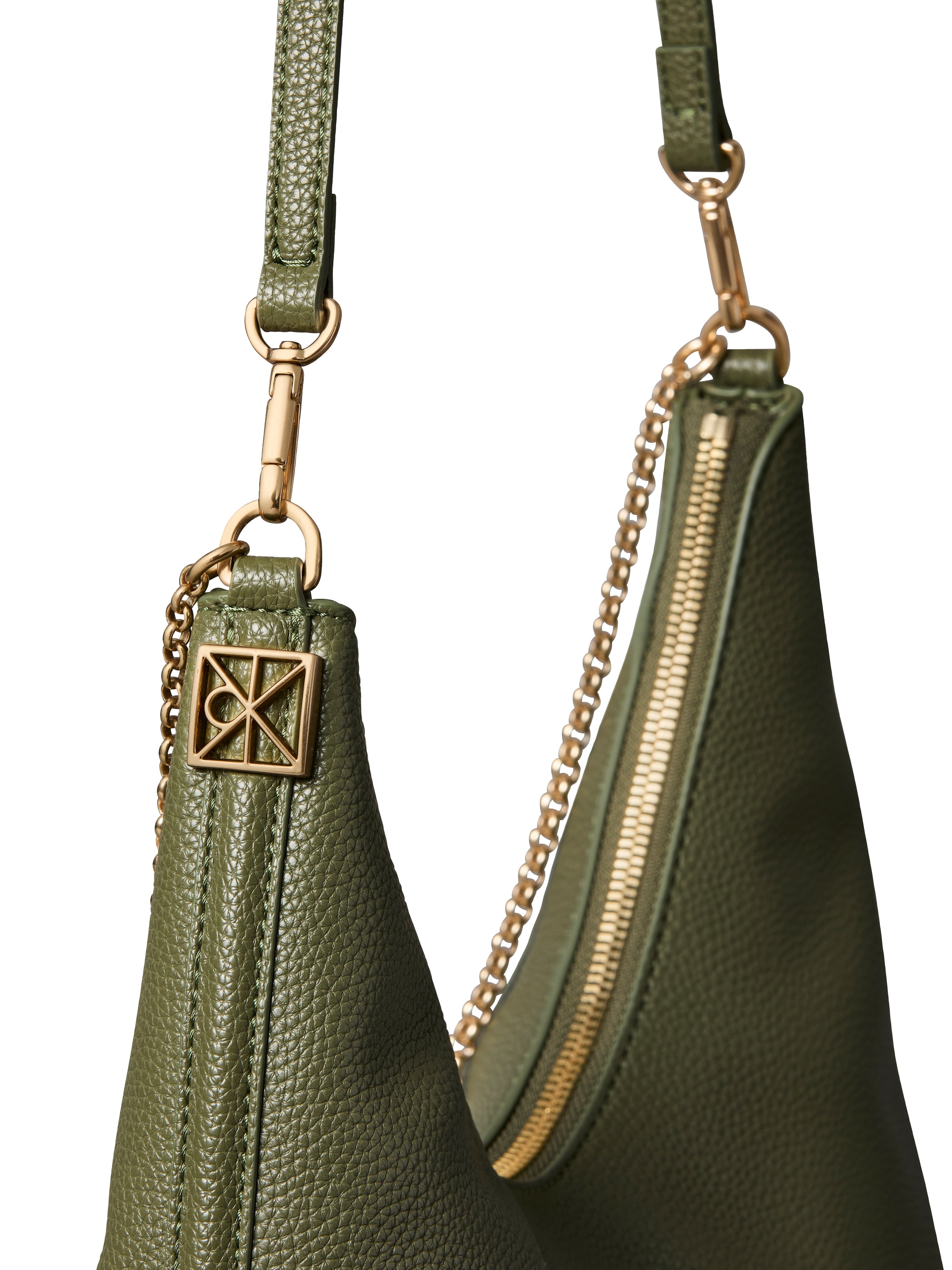 Calvin Klein Schultertasche »EMBLEM HW PEBBLE SHOULDER BAG« Schultertasche, Umhängetasche, Hobo Bag mit Logoschriftzug