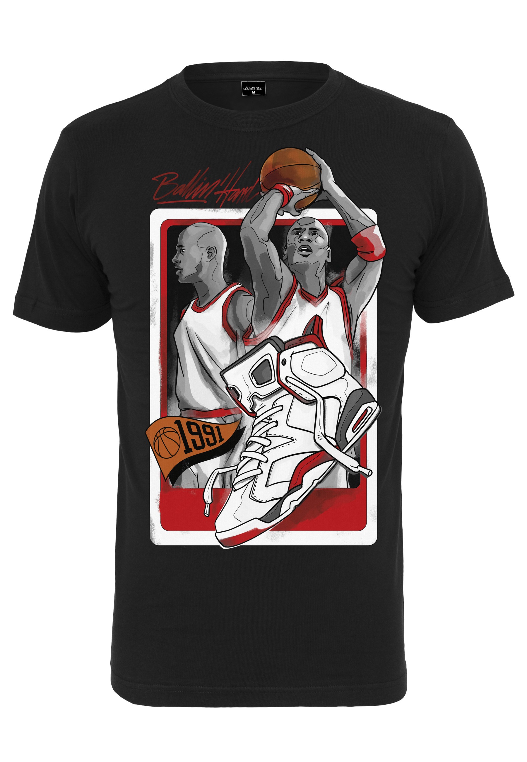 MisterTee Kurzarmshirt "MisterTee Herren Ballin Hard 1991 Tee" 1 Stk.