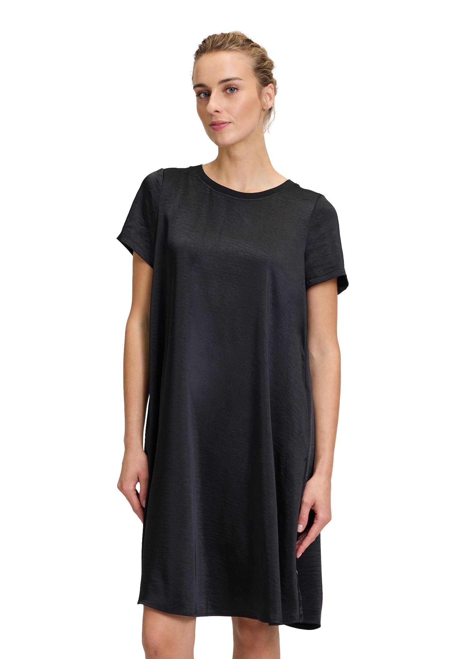 Sommerkleid »Vera Mont Basic-Kleid mit Rippbündchen«, Material