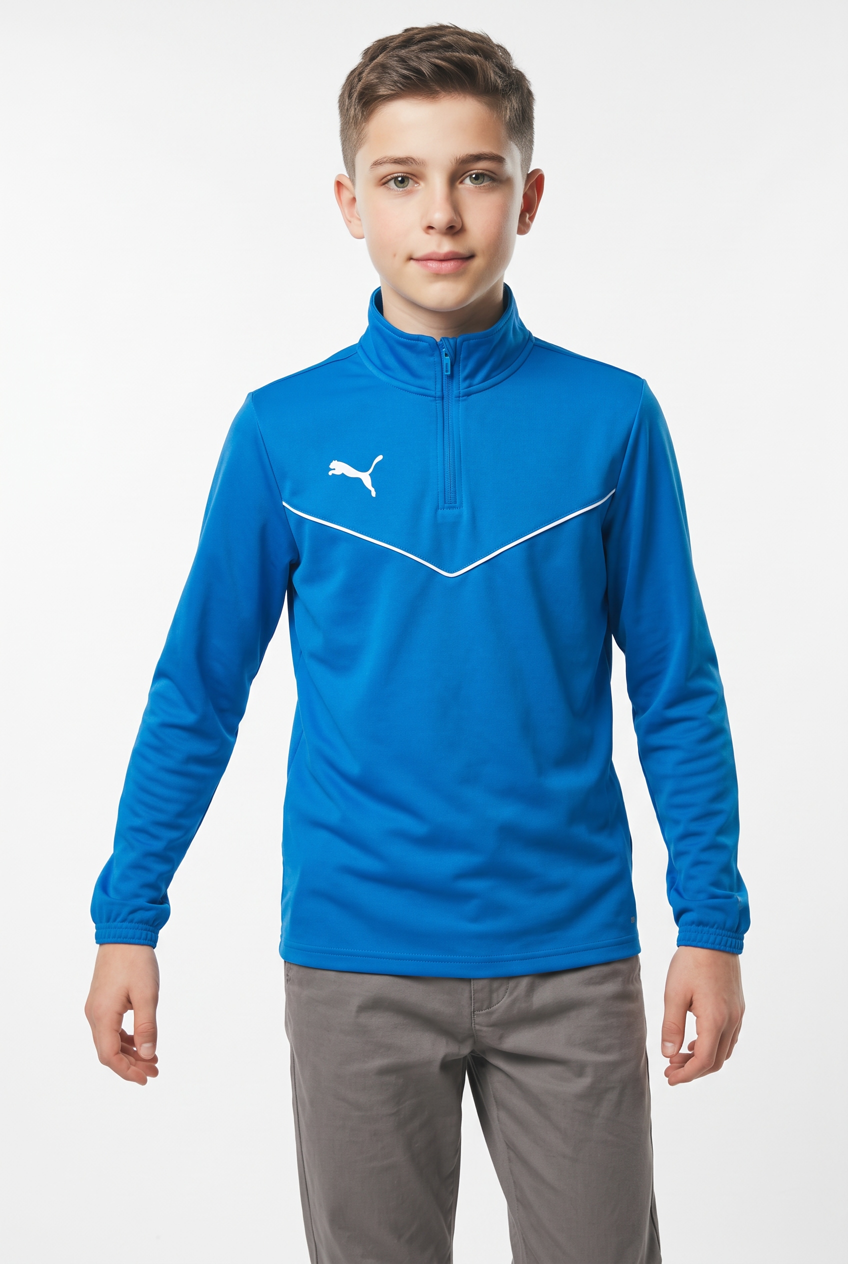 PUMA Langarmshirt »TEAMRISE 14 ZIP TOP JR« normale Schnittform, Langarm, mit Reißverschluss