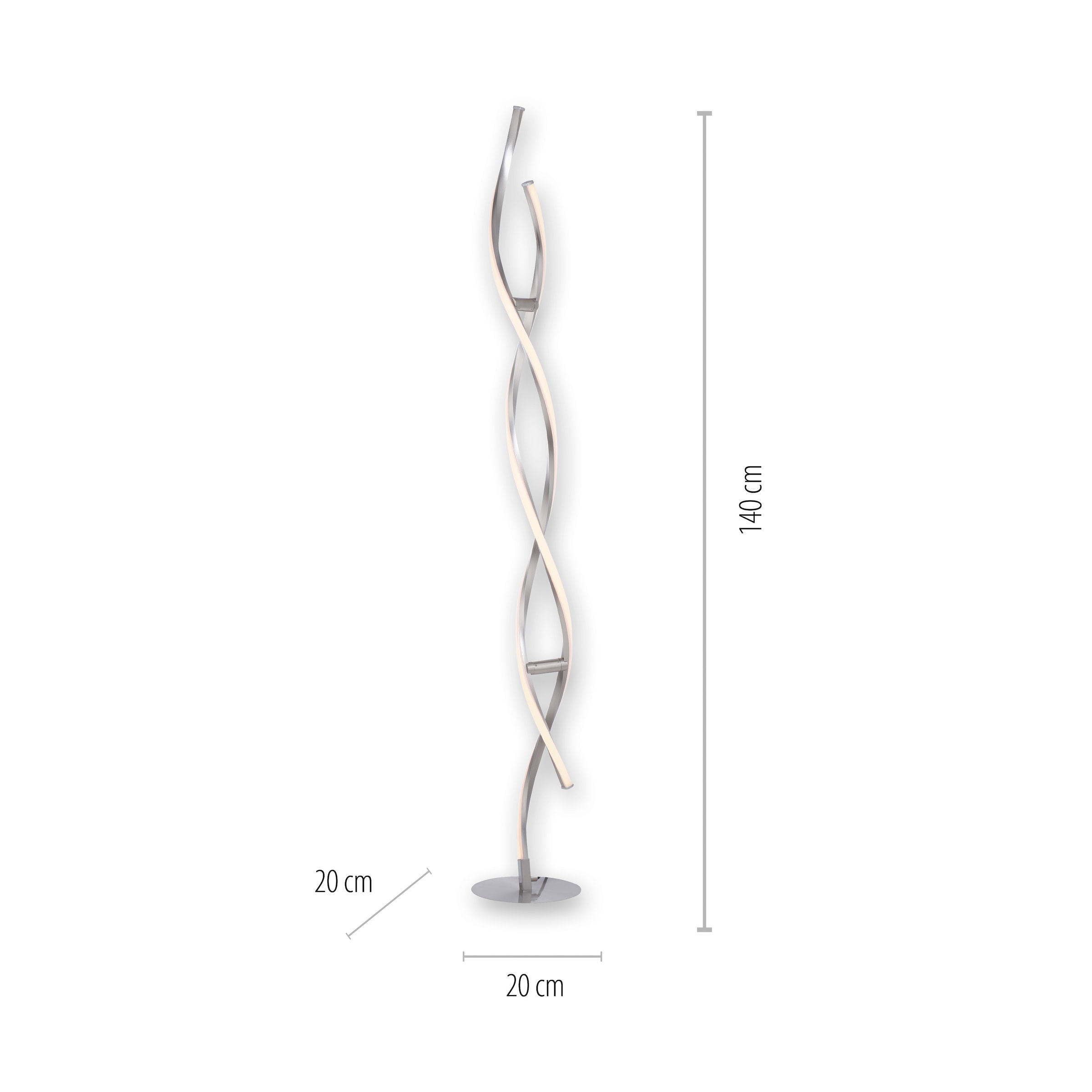 JUST LIGHT Stehlampe »Ls-SWING«, 2 flammig, Leuchtmittel LED-Board | LED fest integriert, RGB+tunable white, Infrarot inkl., Fernbedienung, Smarthome fähig