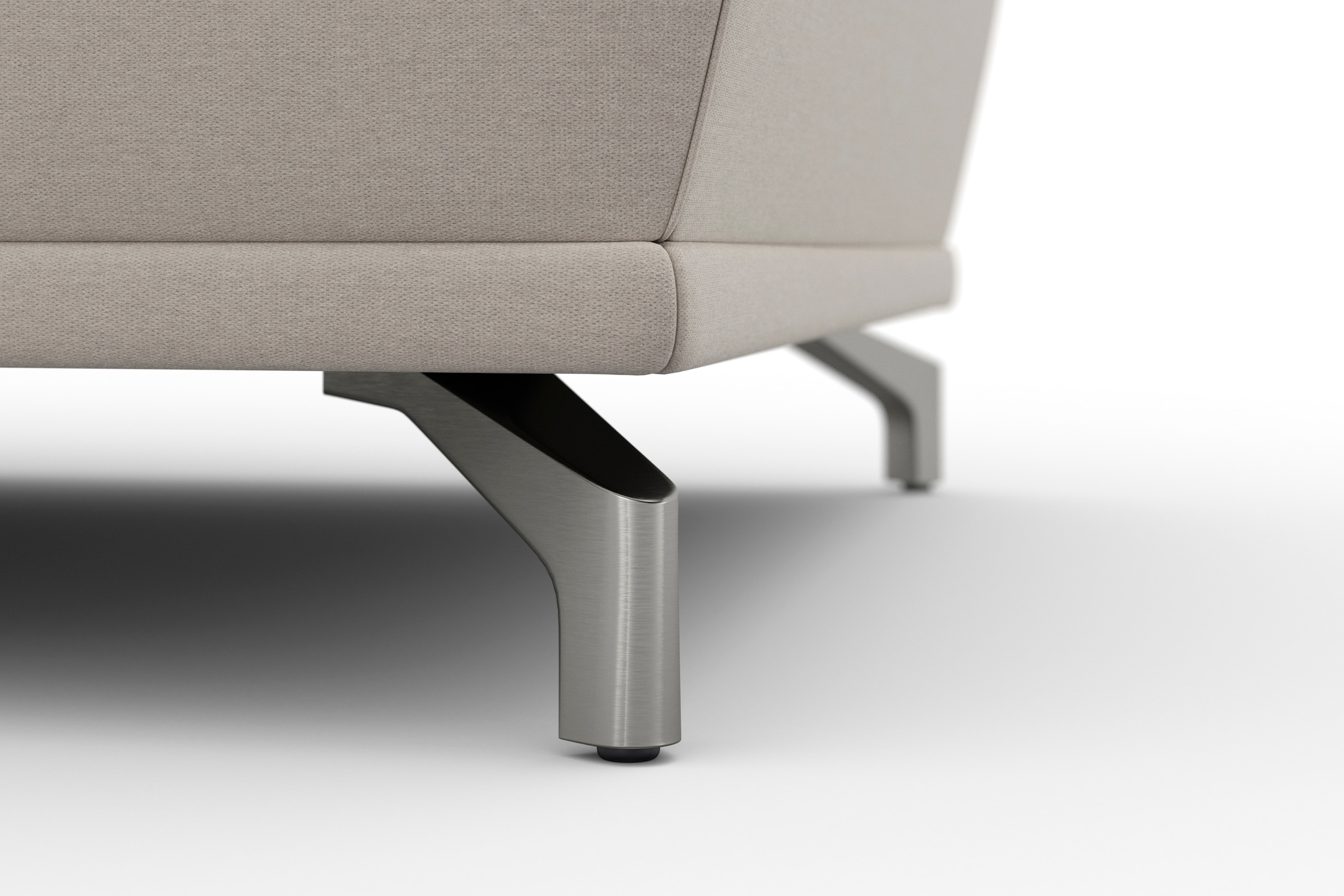 sit&more Ecksofa »Cabrio L-Form«, mit Sitztiefenverstellung und Federkern, 3 Nierenkissen