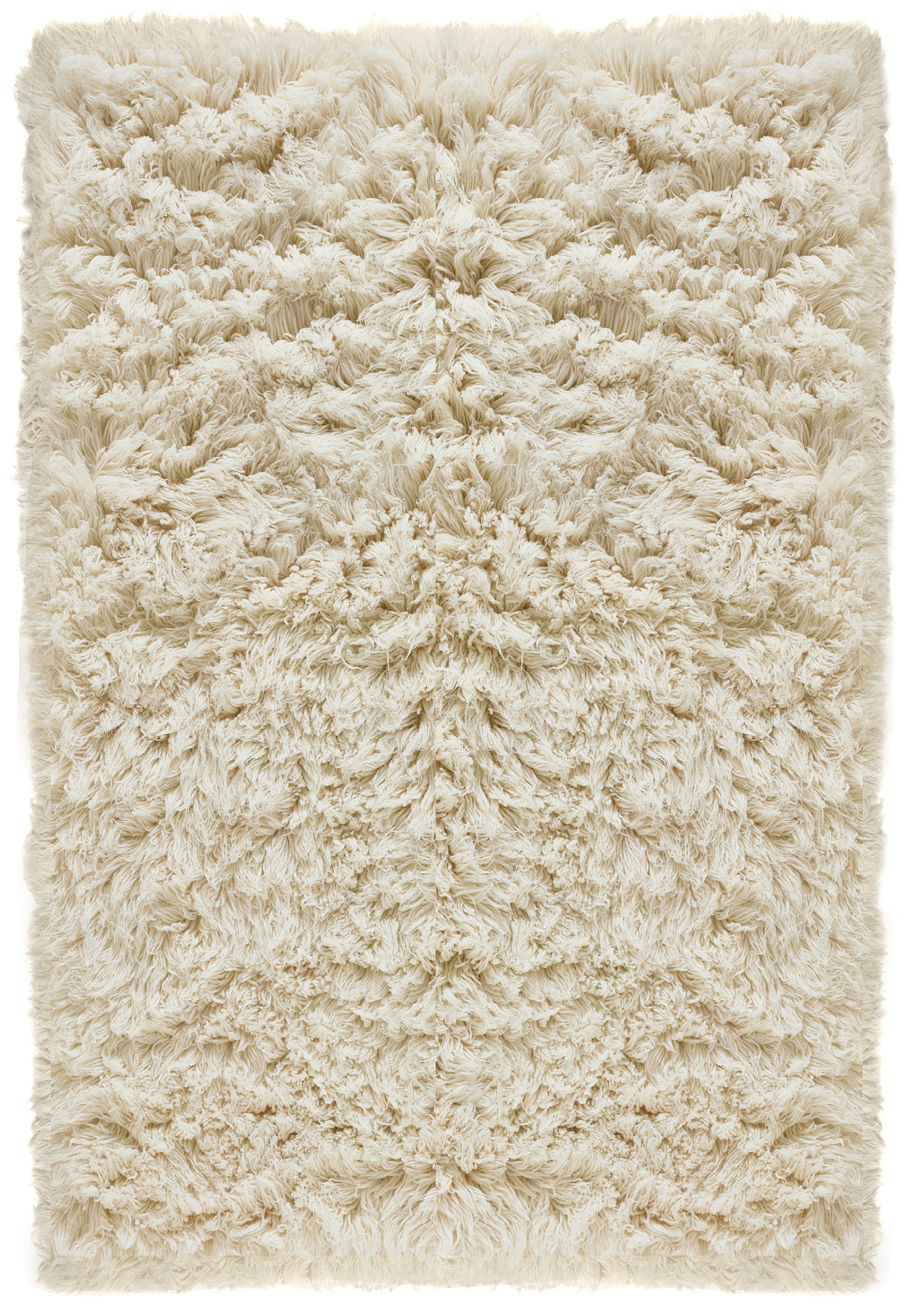 THEKO Wollteppich "Alba Uni" rechteckig 70 mm Höhe original griechischer Flokati, Hochflor, reine Wolle, Unifarben