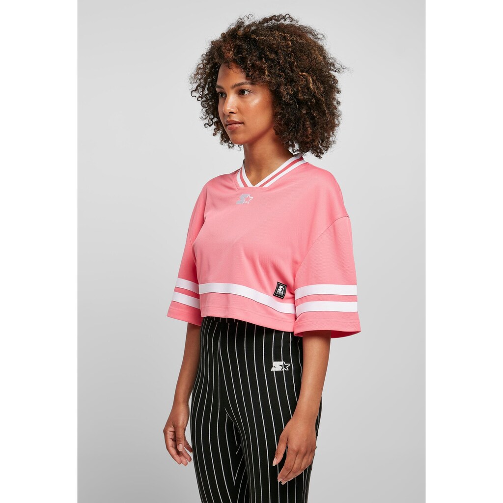 Starter Black Label Kurzarmshirt »Starter Black Label Damen Ladies Starter Cropped Mesh Jersey«, (1 tlg.)