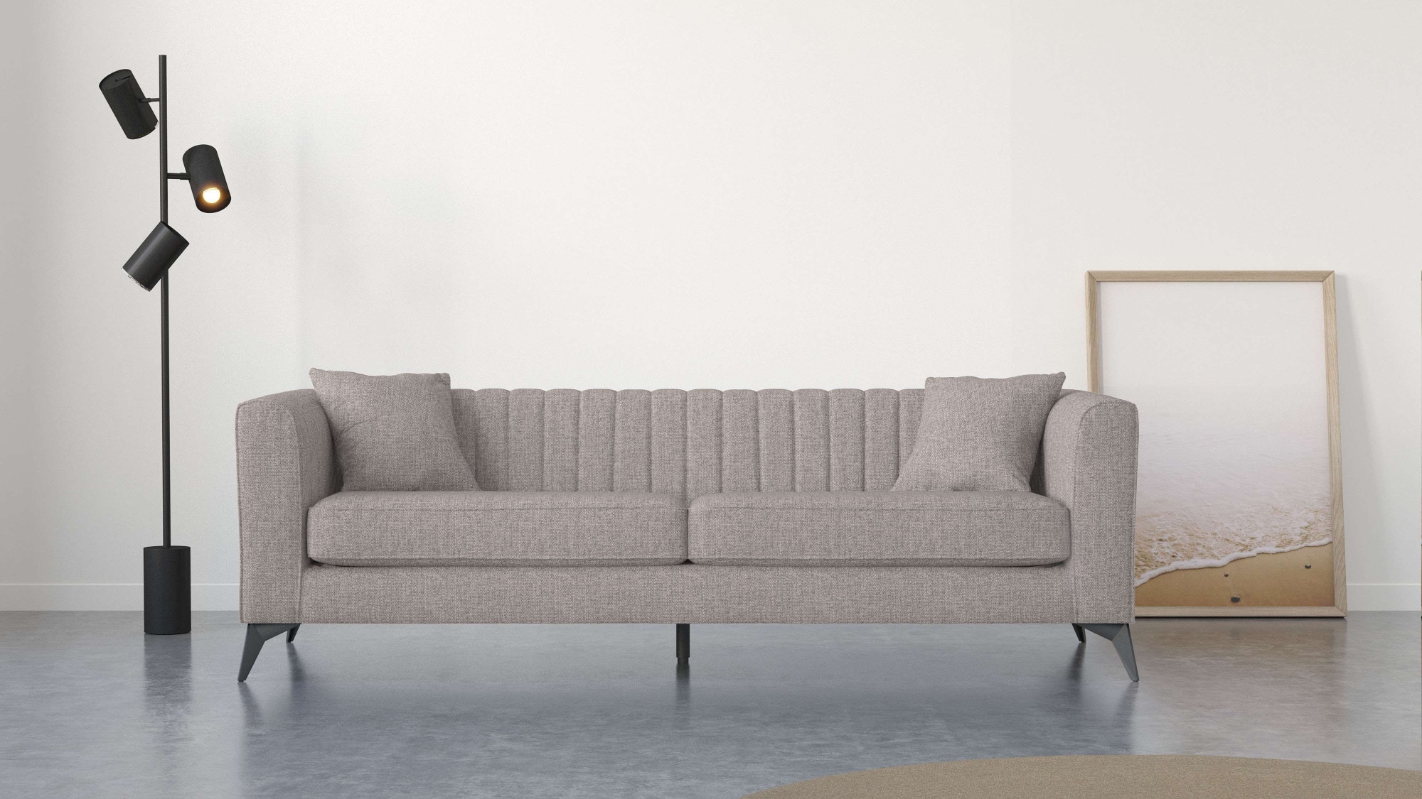 Home affaire 4-Sitzer "MATTHEW elegantes Designsofa, Maße B/T/H: 231/86/74 günstig online kaufen