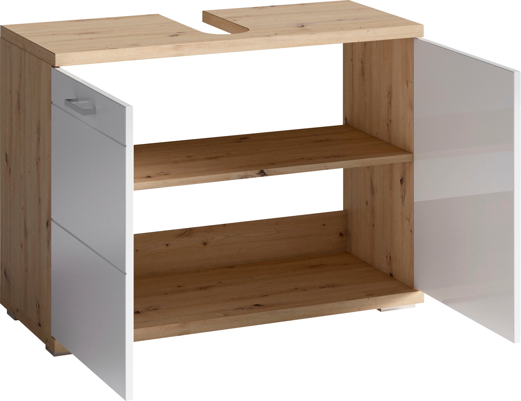 Homexperts Waschbeckenunterschrank »NUSA 02LK (94478)«, (1er Set)