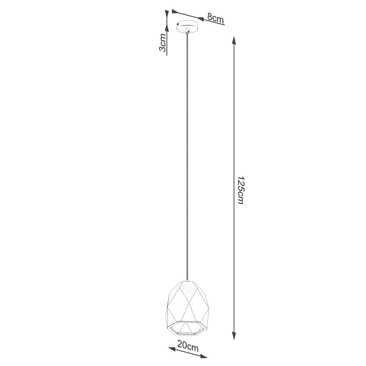 SOLLUX lighting Hängeleuchte »MINT«, 1 flammig, Leuchtmittel E27 | ohne Leuchtmittel, leuchtet nieder