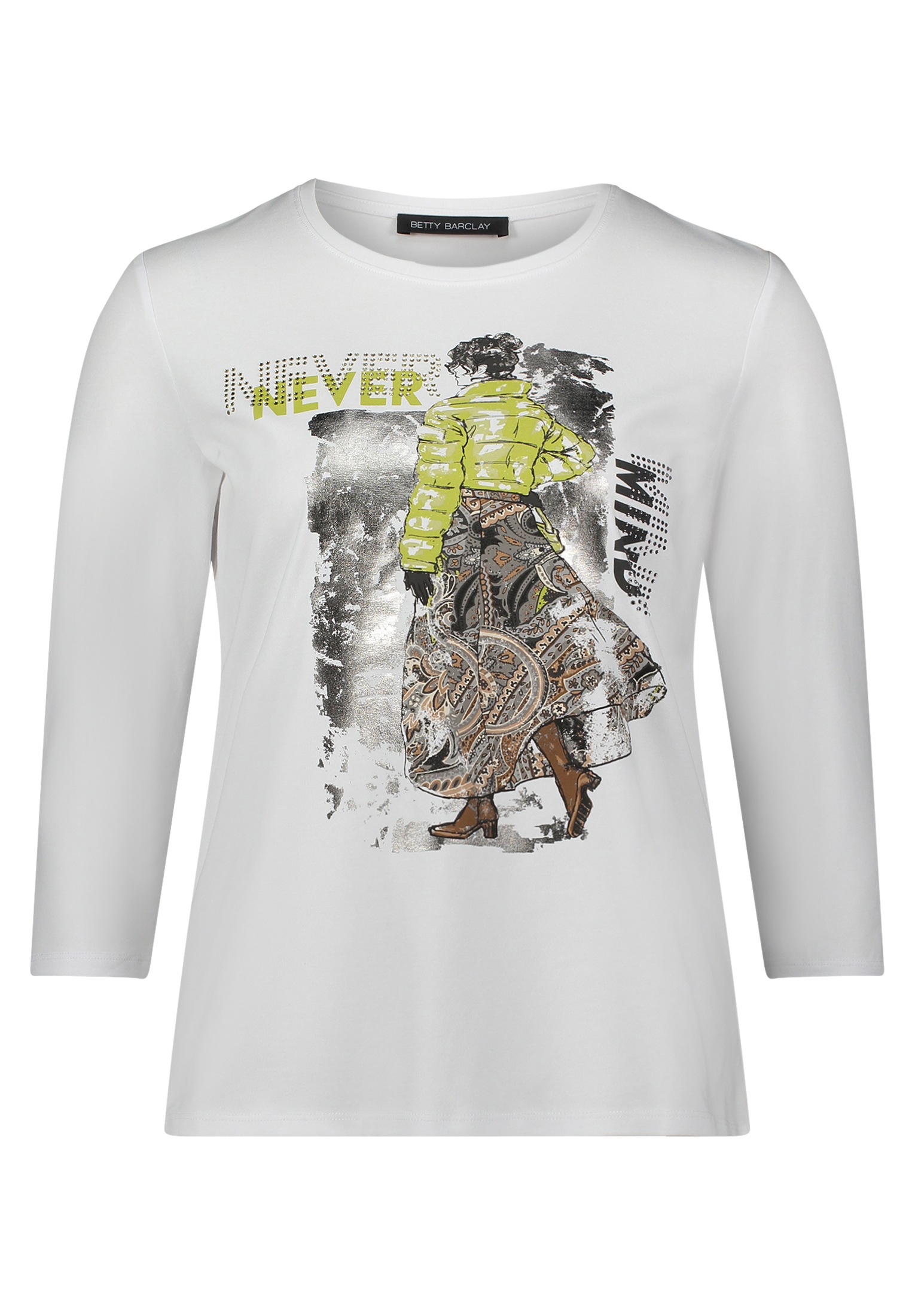 Betty Barclay 3/4-Arm-Shirt "Damen Basic Shirt mit Rundhalsausschnitt" 1 St günstig online kaufen