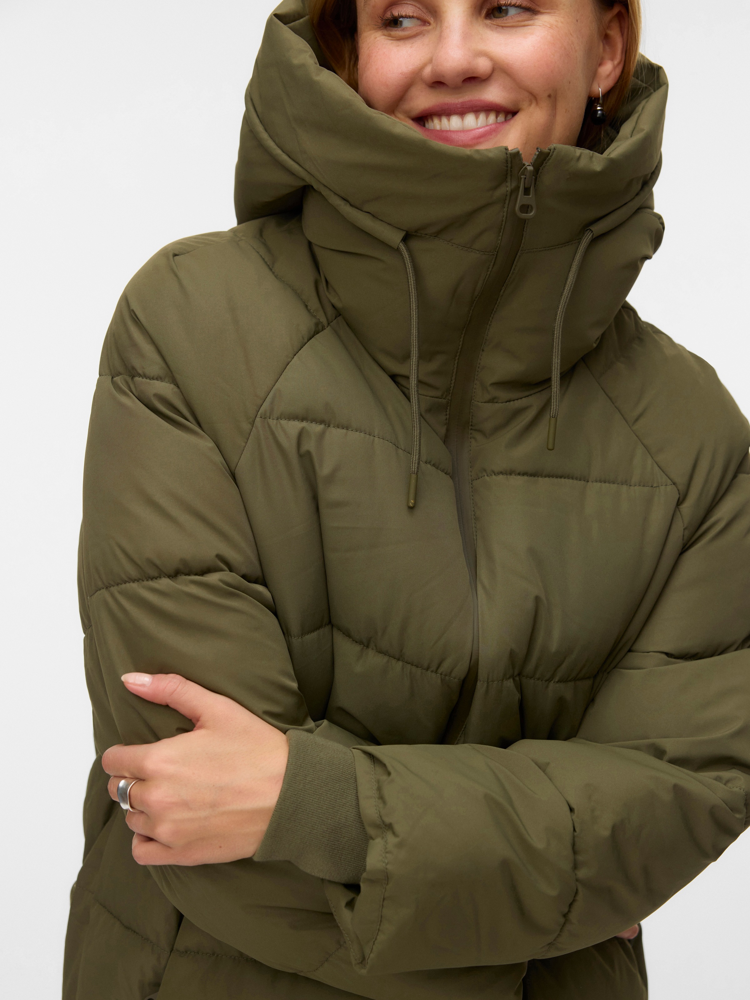 Vero Moda Steppmantel "VMELANOR LAURIE LONG COAT WRP GA BOO" günstig online kaufen