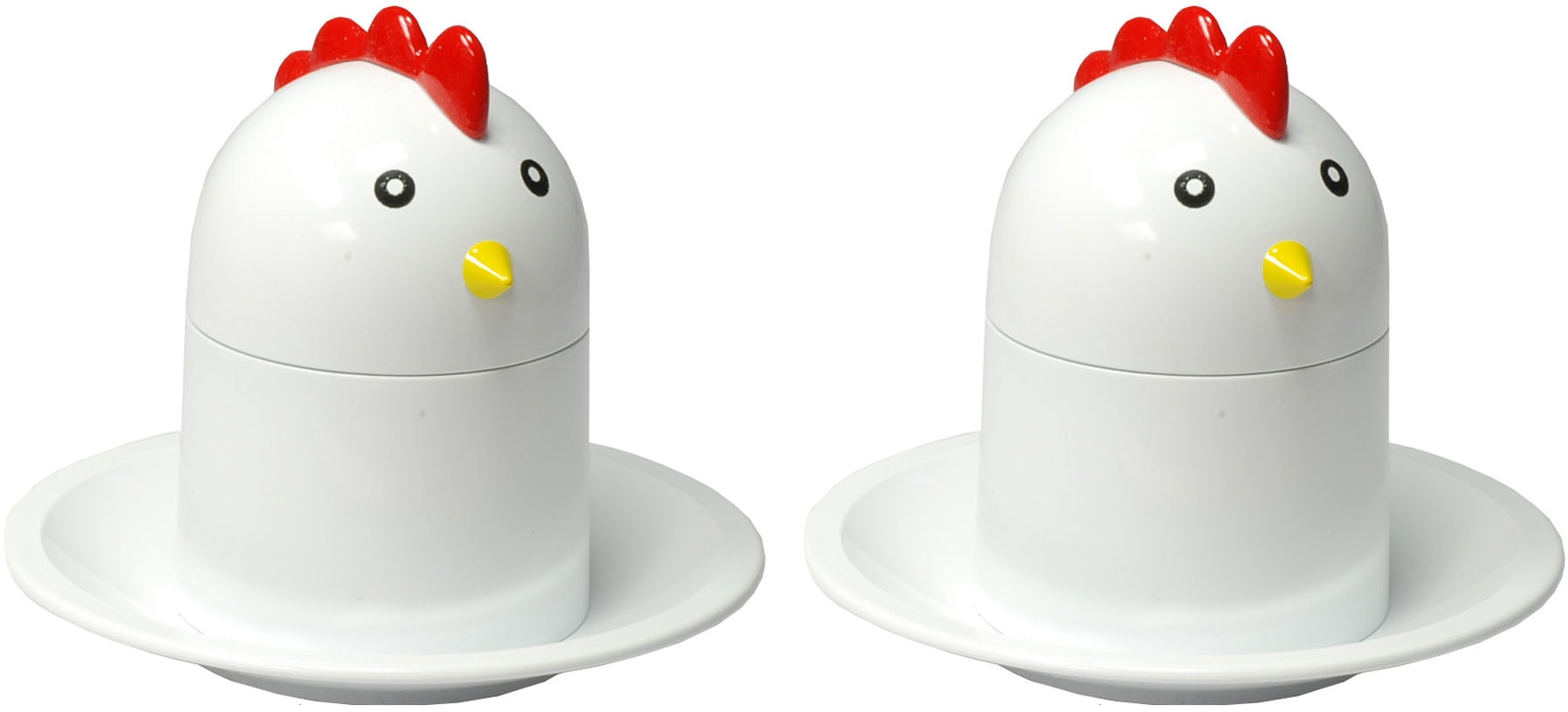 GSD HAUSHALTSGERÄTE Eierköpfer, (Set, 2 tlg.), Kunststoff, Chicken-Design  kaufen | BAUR