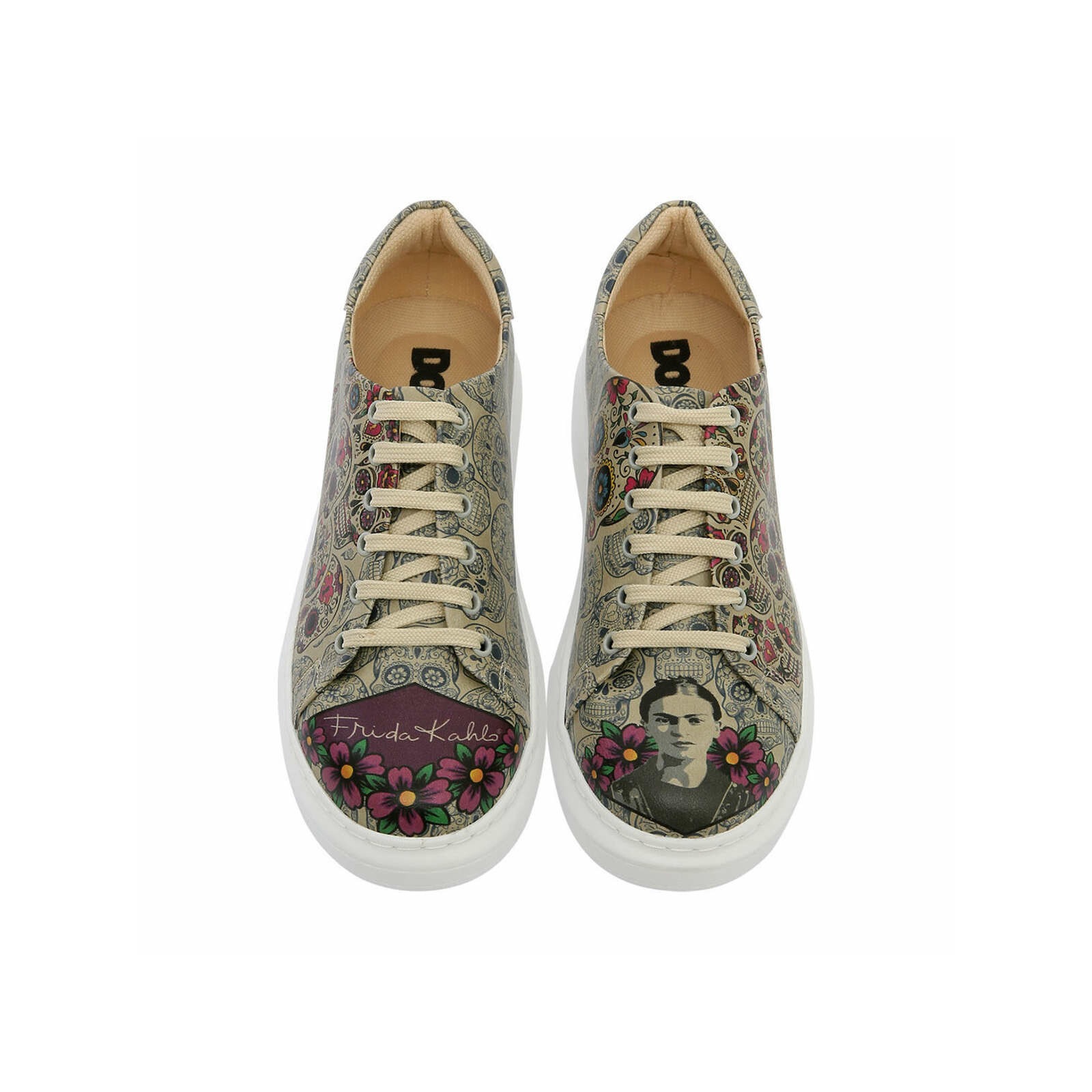 DOGO Plateausneaker »Myra Low-Top Sneaker Remembrance Of Frida Kahlo Damen Sneaker«, Vegan