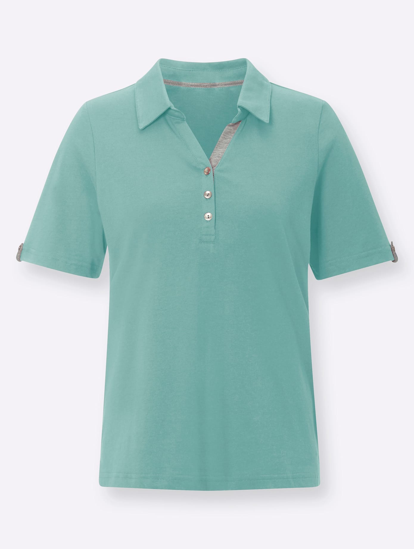 CASUAL LOOKS Poloshirt Women's Blue Size 52 4