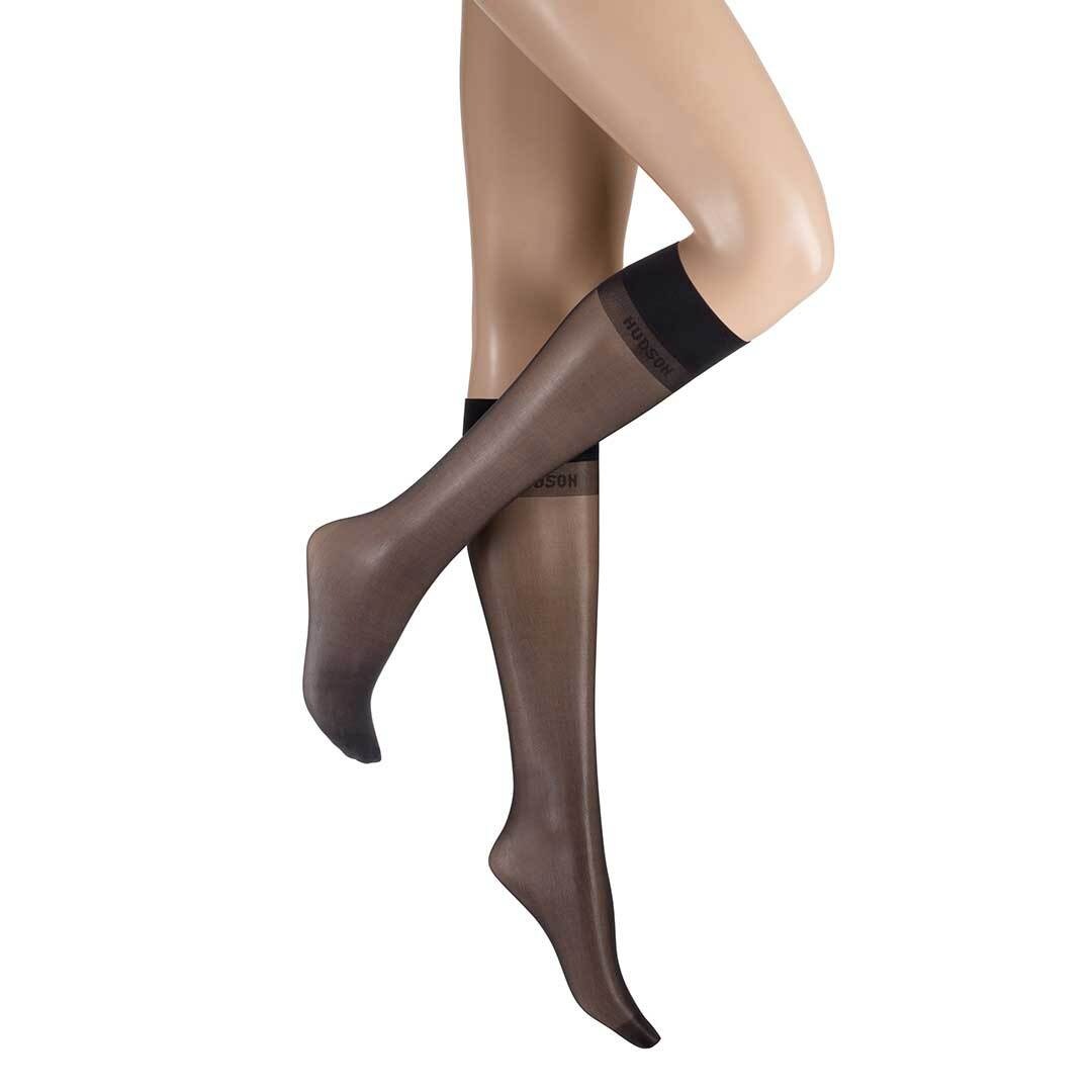 HUDSON Damen Feinkniestrümpfe "Kniestrumpf Soft Matt 20", Gr. 39, schwarz, Obermaterial: 77% Polyamid PA. 23% Elasthan EL., Socken