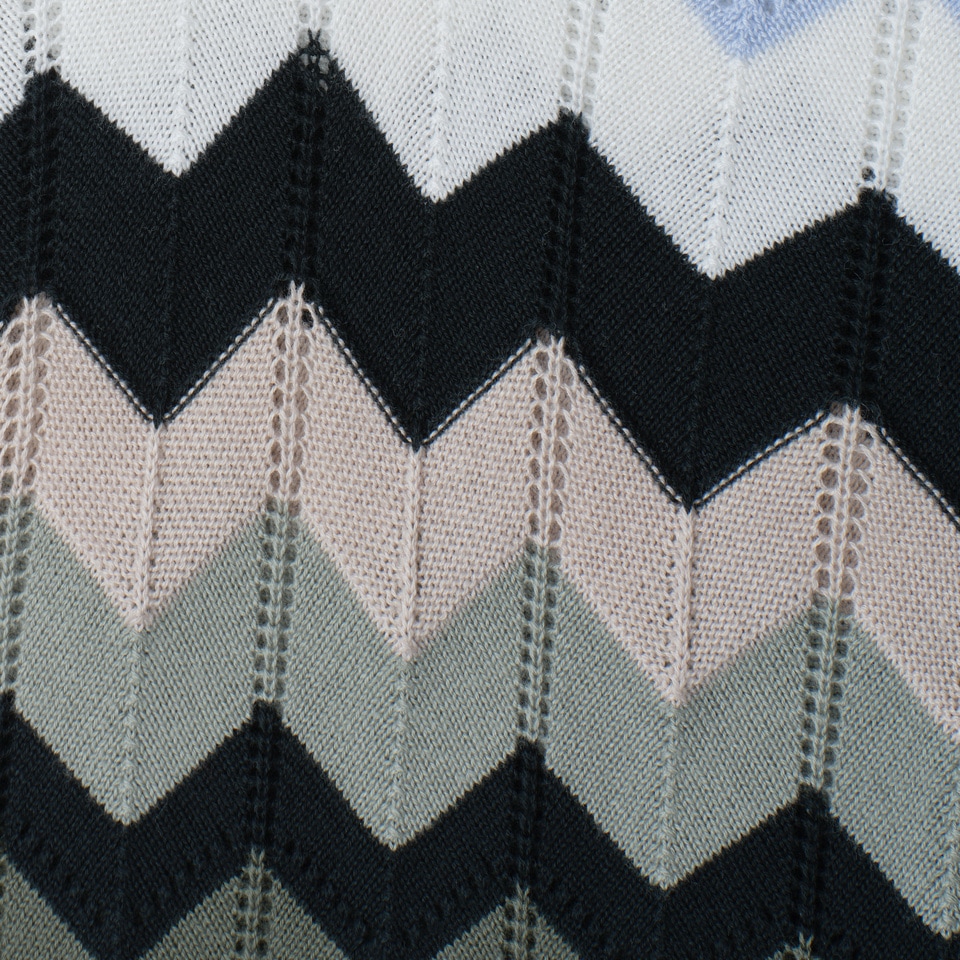 STREET ONE Midikleid Ohne Taschen mit Zick Zack Muster