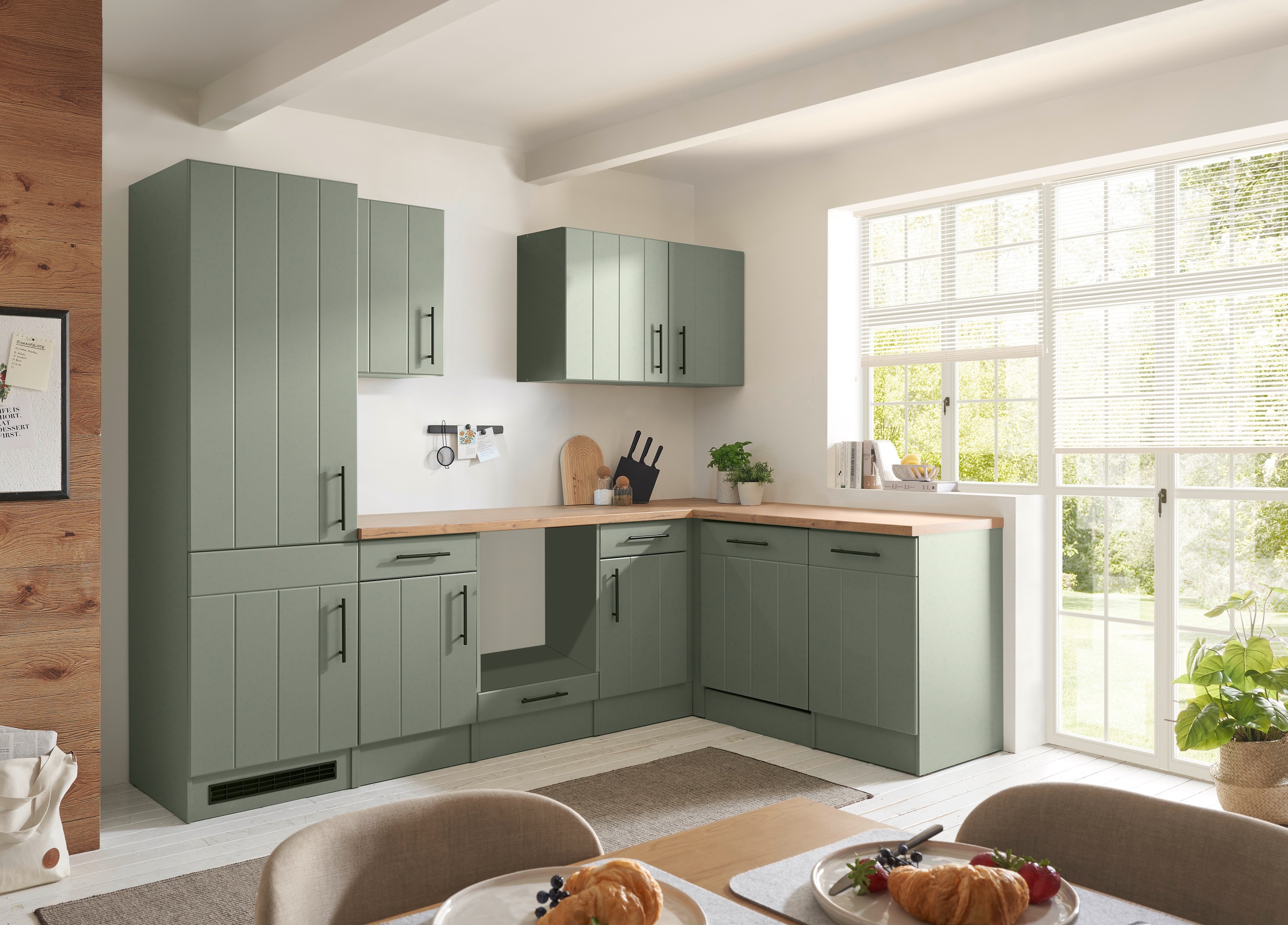 RESPEKTA Winkelküche »Anton« Breite 280 cm, 90 cm Arbeitshöhe, wahlweise mit und ohne E-Geräte