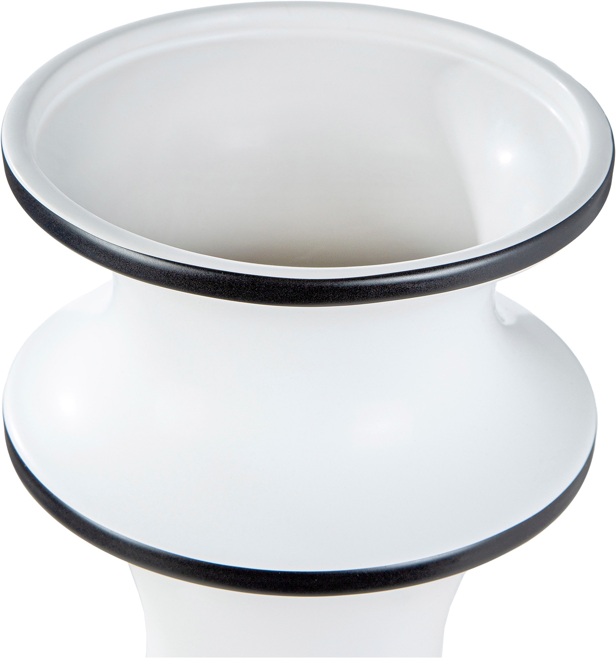 GILDE Tischvase »Vase Lujo schwarz; weiß H. 41 cm« Vase, Lujo, minimalistisch, elegant, zeitlos, urban, Premium