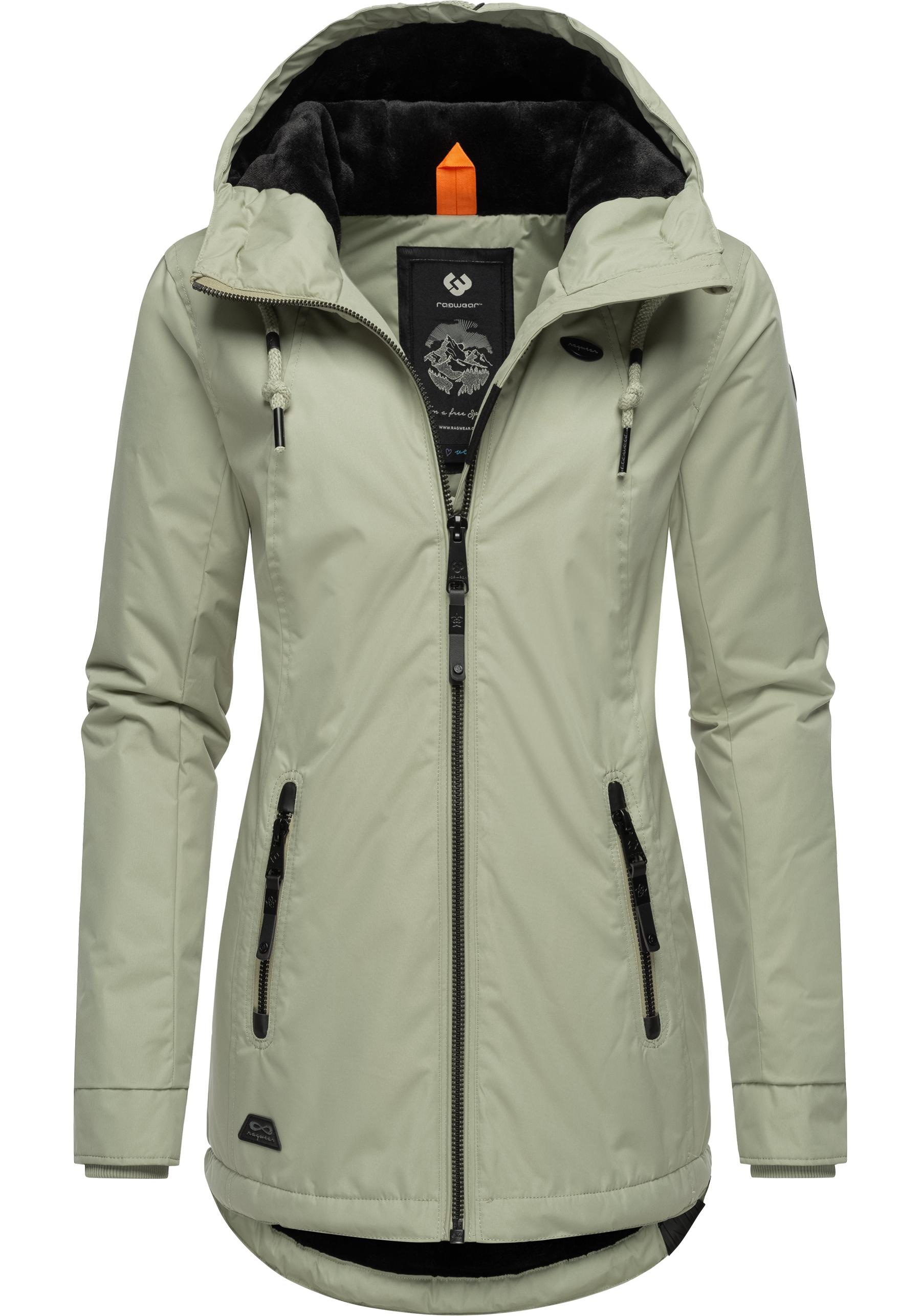 Ragwear Winterjacke »Zuzka Winter«, mit Kapuze, Wasserdichter Winterparka mit Teddyfleece Innenfutter