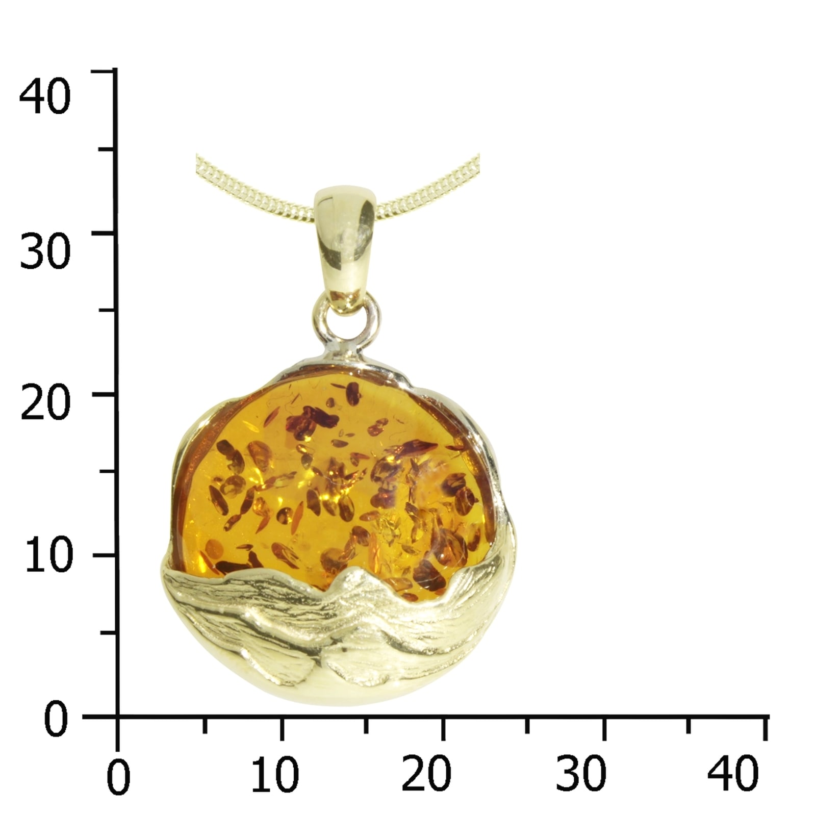 OSTSEE-SCHMUCK Kette und Anhänger Set »- Auri - Gold 333/000 - Bernstein«