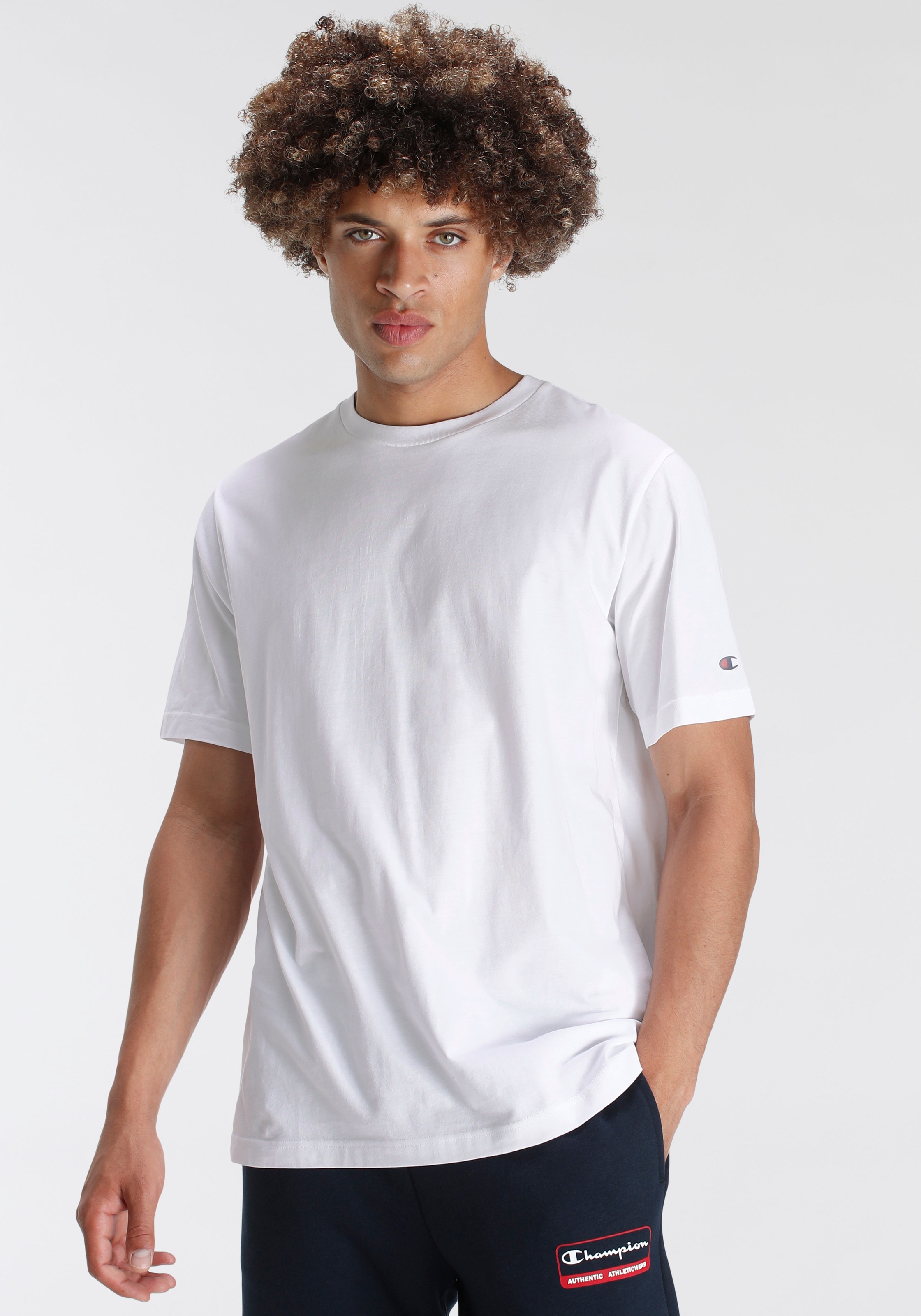 Champion T-Shirt Packung, 2 Stk. tlg. Basic Shirt, Doppelpack günstig online kaufen