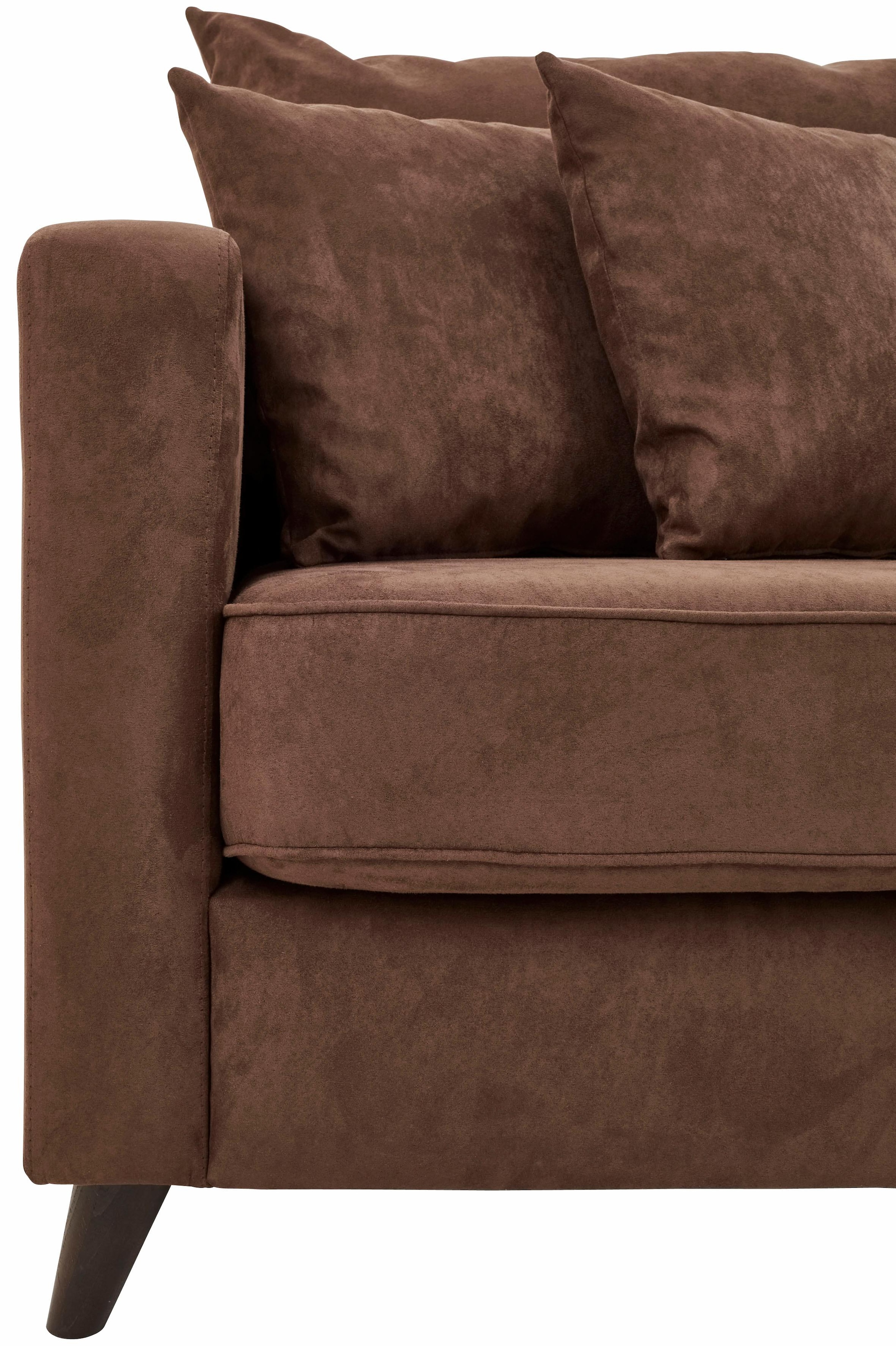 Guido Maria Kretschmer Home&Living Ecksofa »Renesse L-Form«, lose Kissen, Keder an Sitzkissen