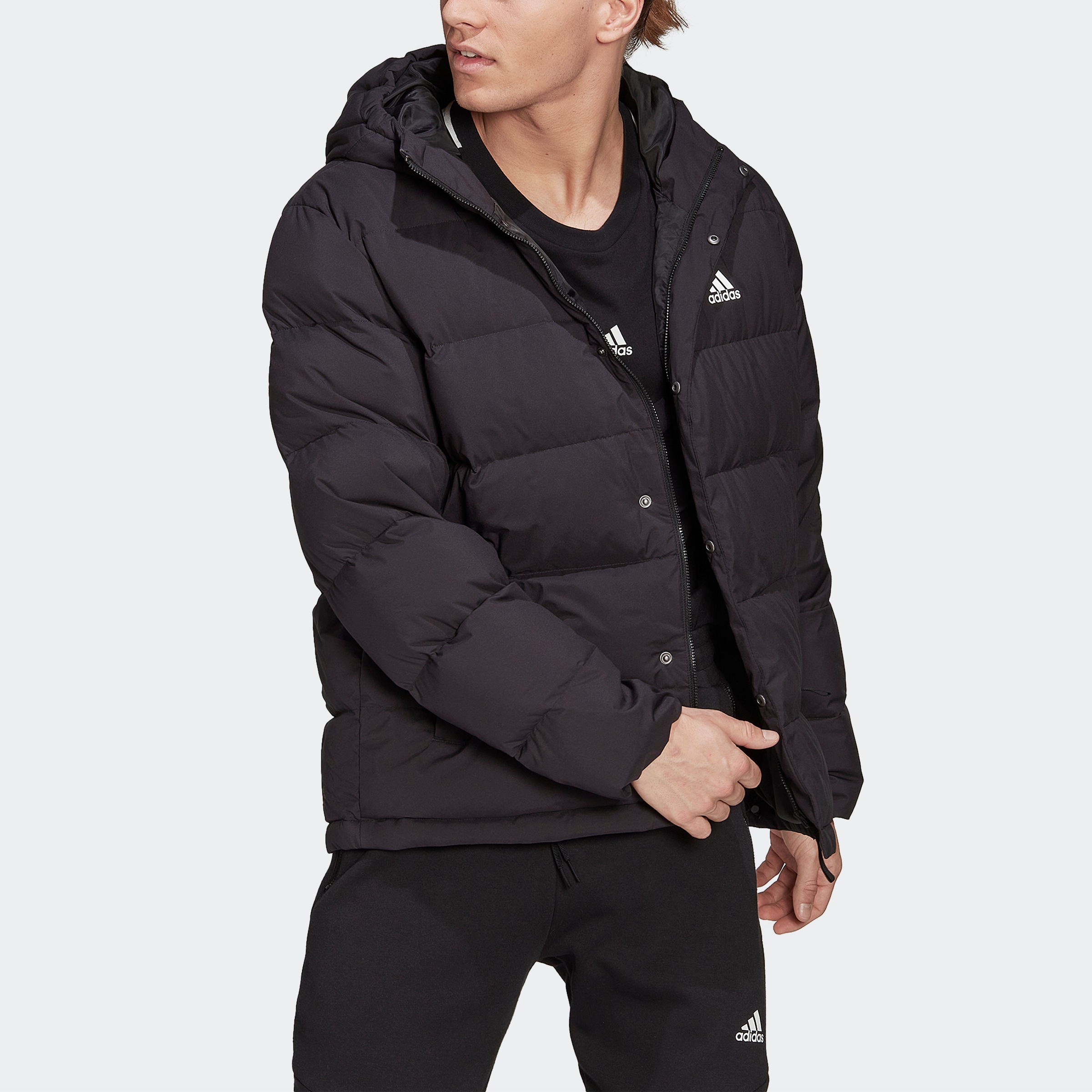 adidas Sportswear Outdoorjacke "HELIONIC HOODED DAUNENJACKE", mit Kapuze günstig online kaufen