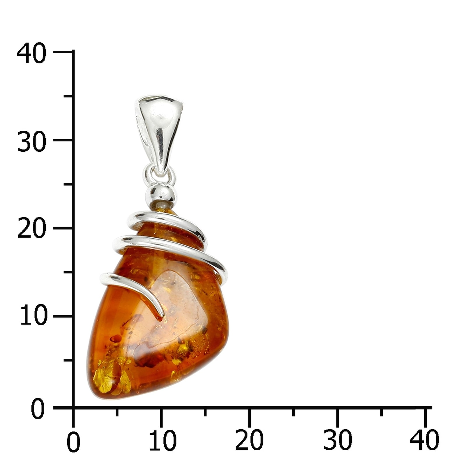 OSTSEE-SCHMUCK Kettenanhänger »- Danica - Silber 925/000 - Bernstein«