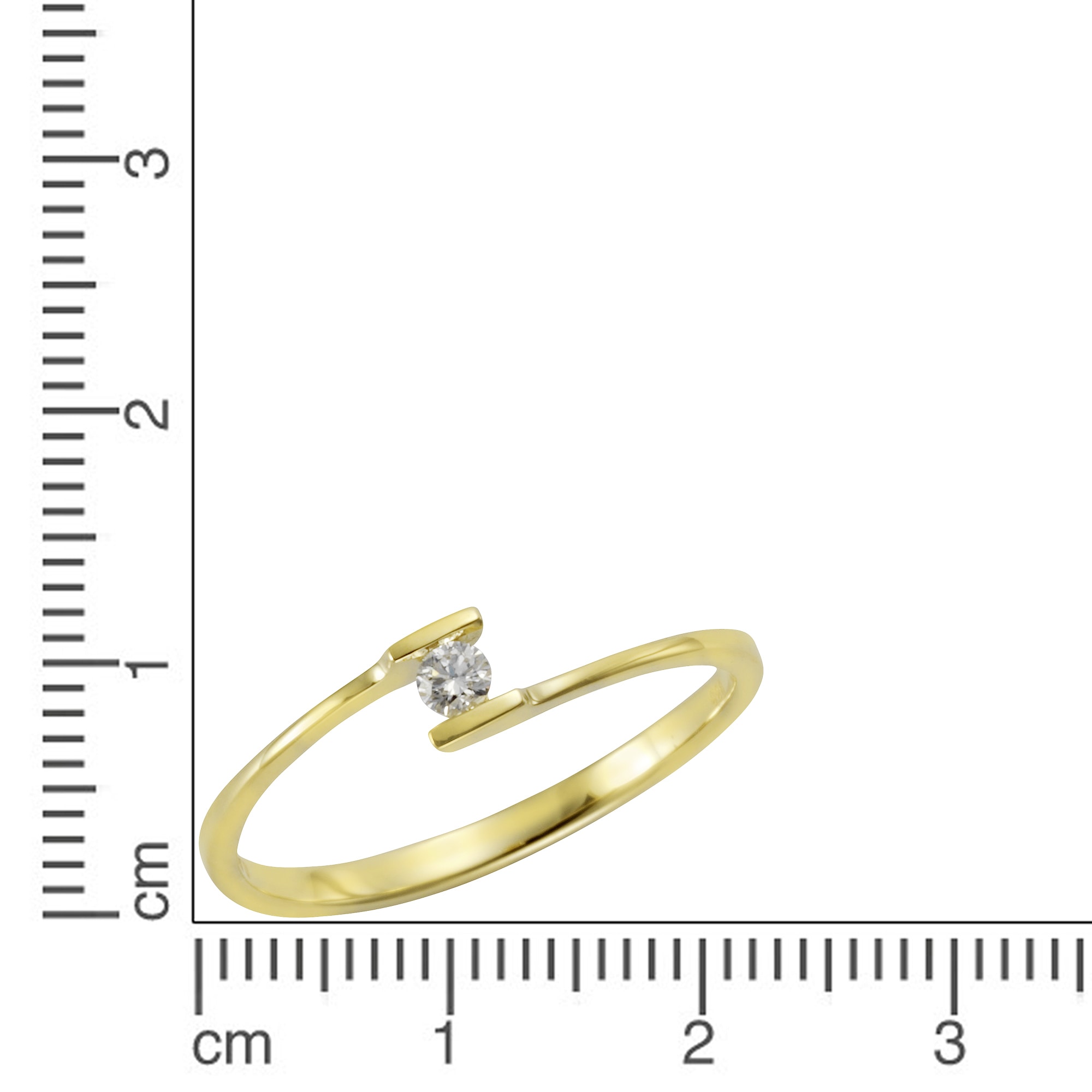 Orolino Fingerring »Gold 585 mit Brillant 0,06ct.«