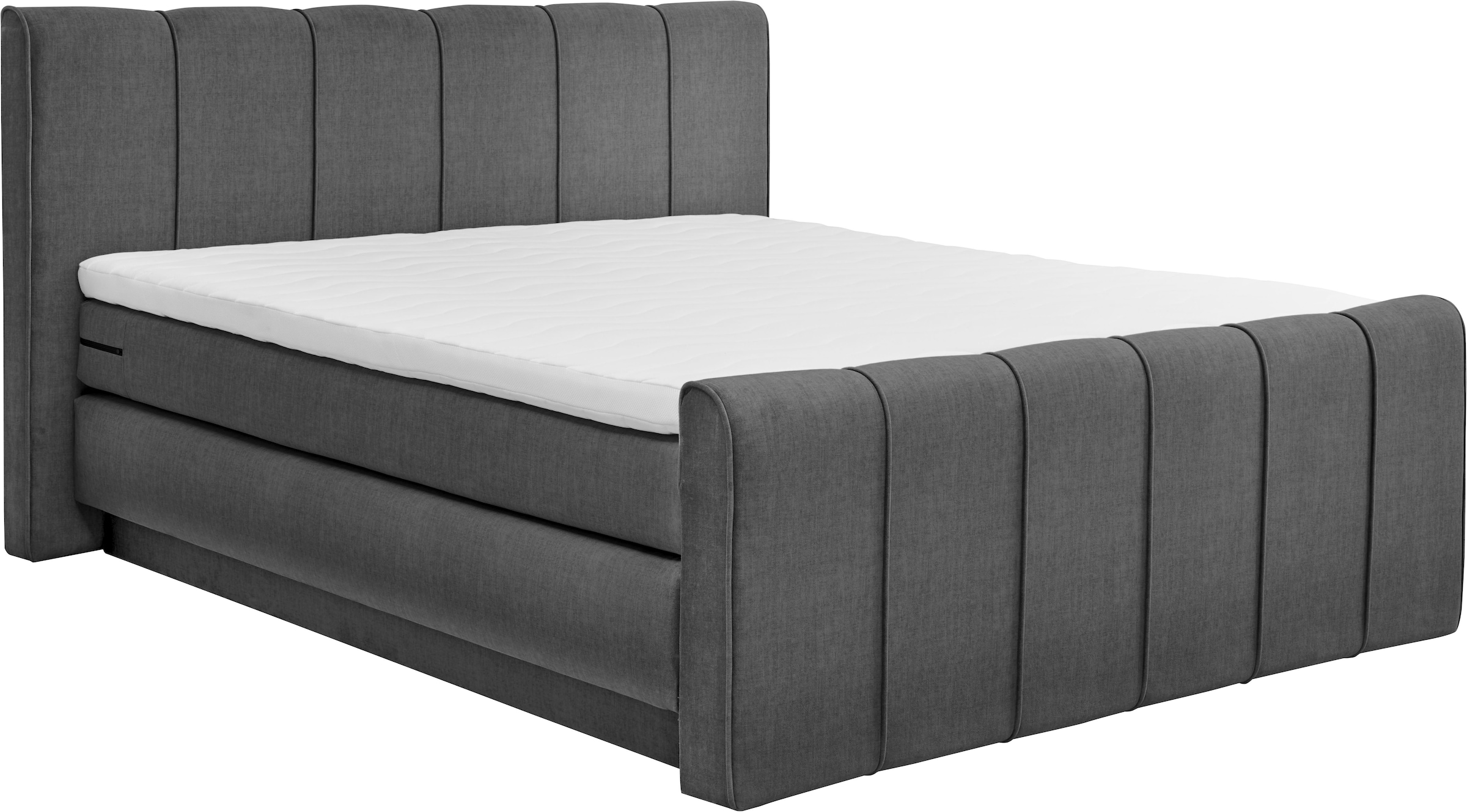 set one by Musterring Boxspringbett »Fairfield«, mit Bettkasten, Kopfteil mit Keder, Breite 160 cm oder 180 cm