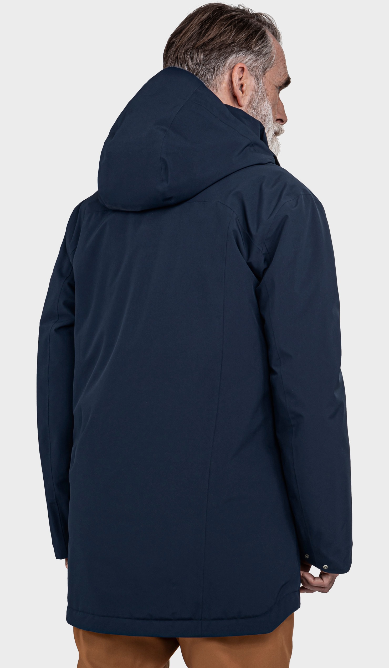 Schöffel Parka d'hiver pour homme Malkay à capuche bleu marine   48 3