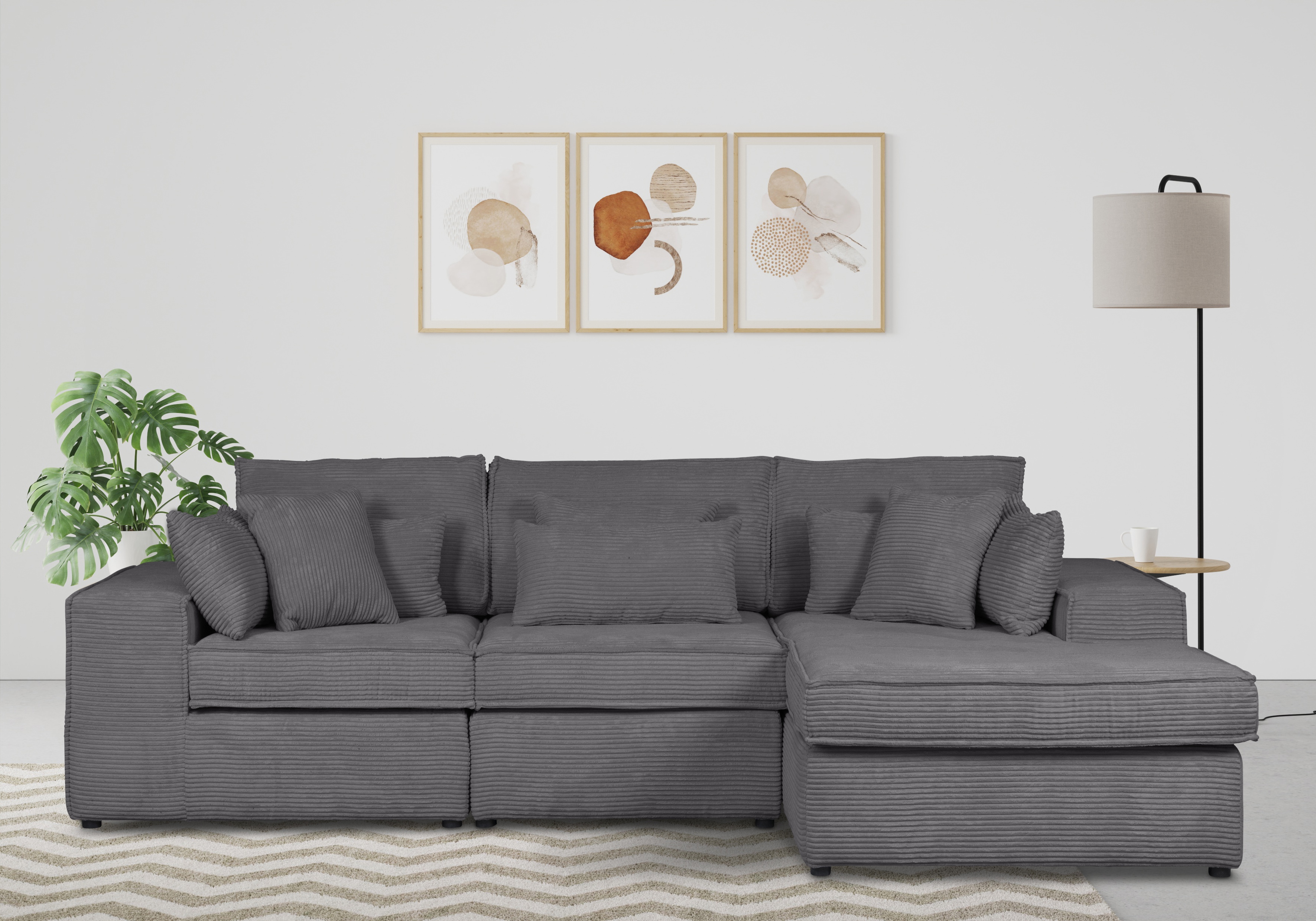 OTTO home Ecksofa "Enid L-Form" 3 Teile, bestehend aus Modulen, in vielen Bezügen, auch in Breitcord