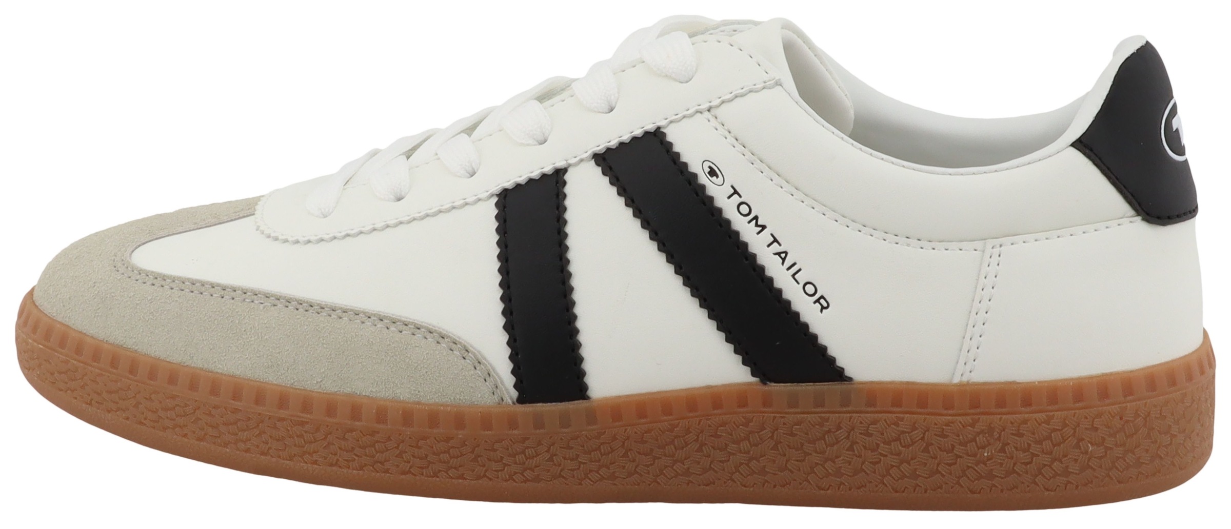 TOM TAILOR Sneaker »Kauthar«  Freizeitschuh, Halbschuh, Schnürschuh mit Kontrastbesatz