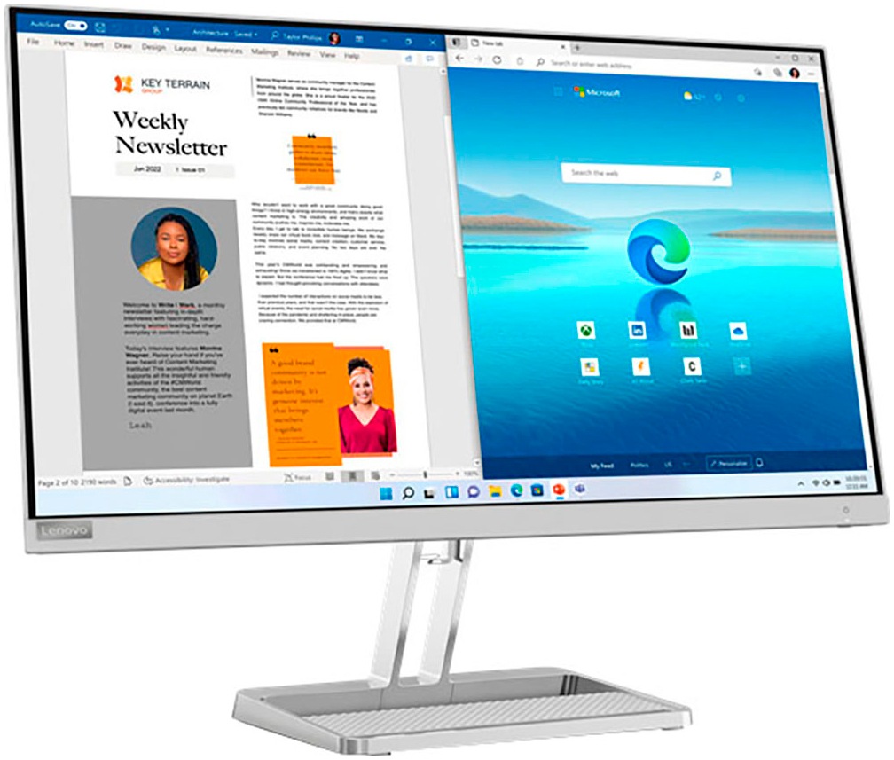 Lenovo LED-Monitor »L27i-40(H23270FL0)«, 69 cm/27 Zoll, 1920 x 1080 px, Full HD, 6 ms Reaktionszeit, 100 Hz