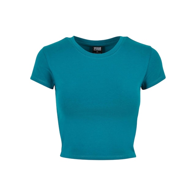 URBAN CLASSICS Kurzarmshirt »Damen Ladies Stretch Jersey Cropped Tee«, (1  tlg.) bestellen | BAUR