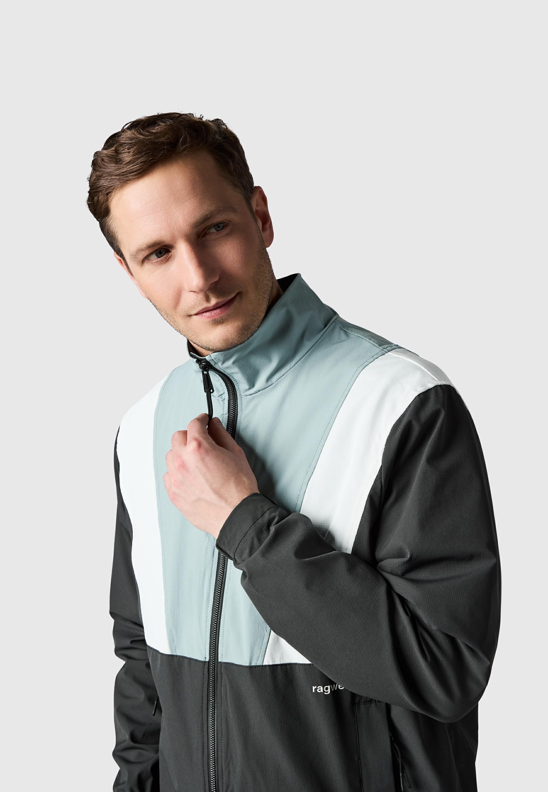 Ragwear Outdoorjacke »Corb« ohne Kapuze Leichte Herren Übergangsjacke mit Stehkragen