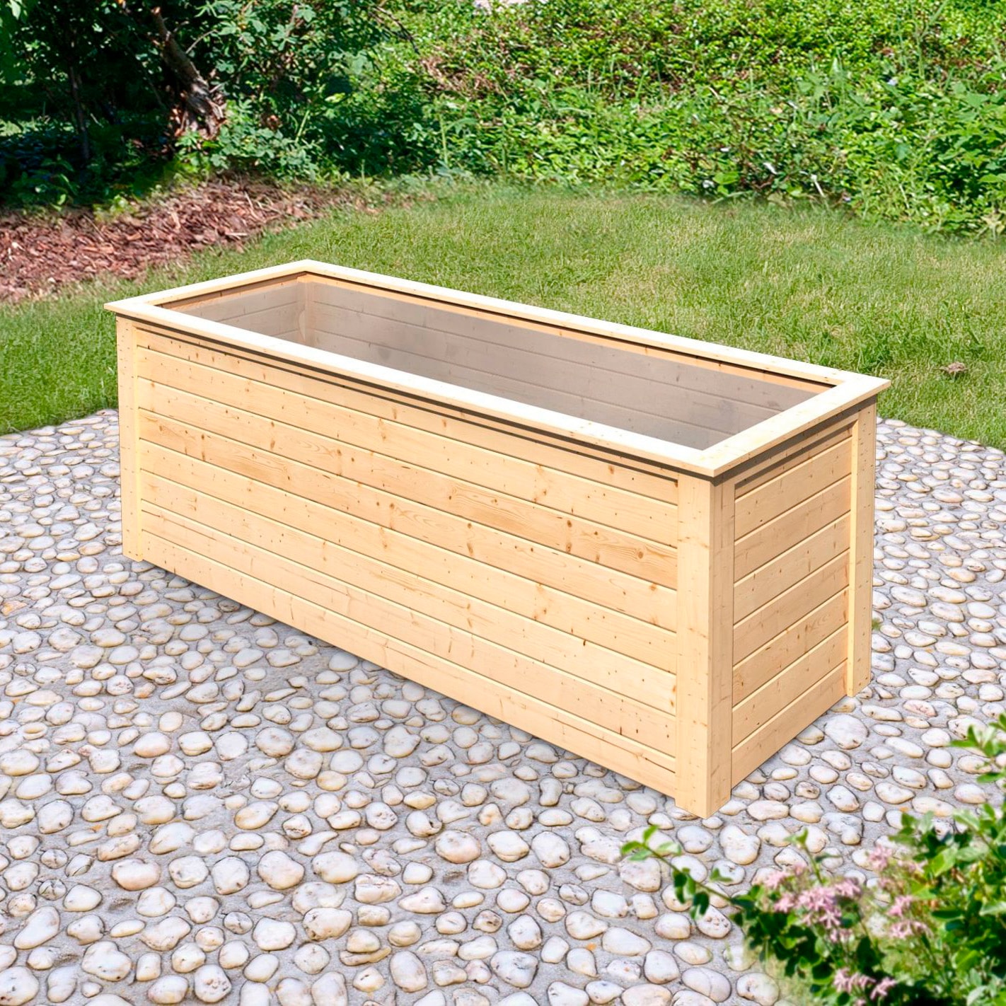 Karibu Hochbeet »2« BxTxH: 254x94x92 cm