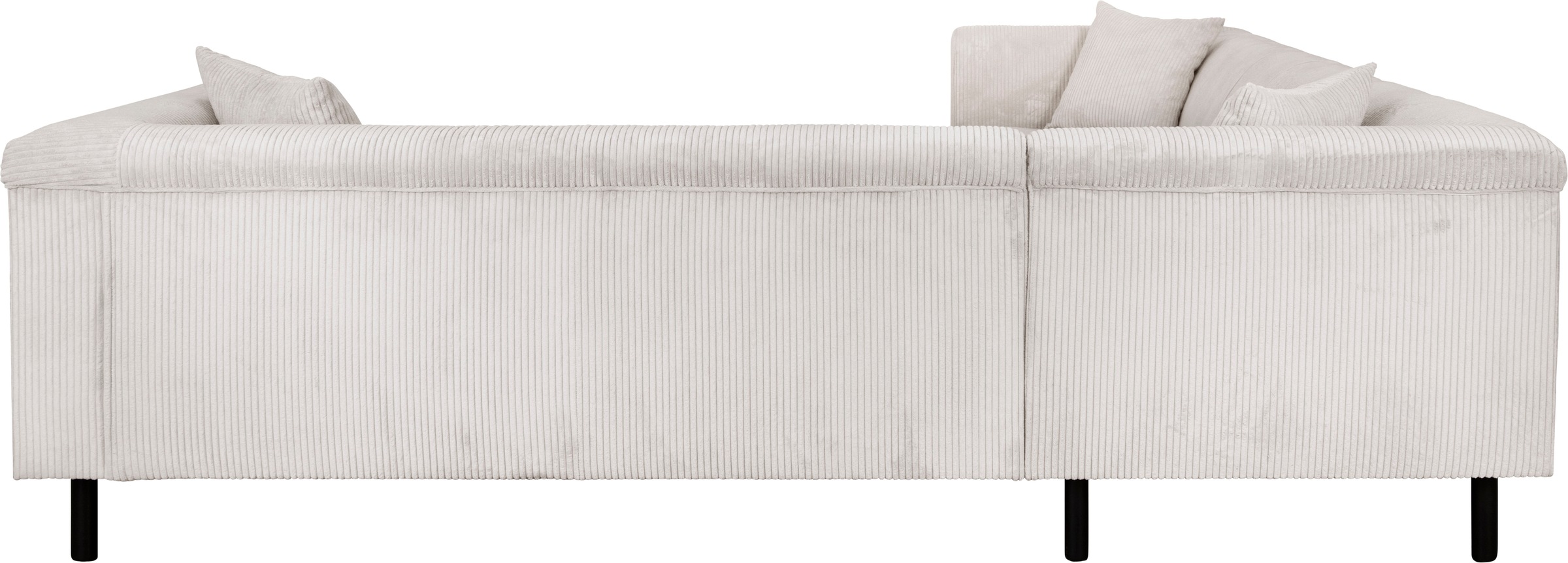 INOSIGN Ecksofa »AGNIA L-Form  B/T/H: 244/244/71 cm«, incl. Zierkissen, gleichschenklig, auch in Cord