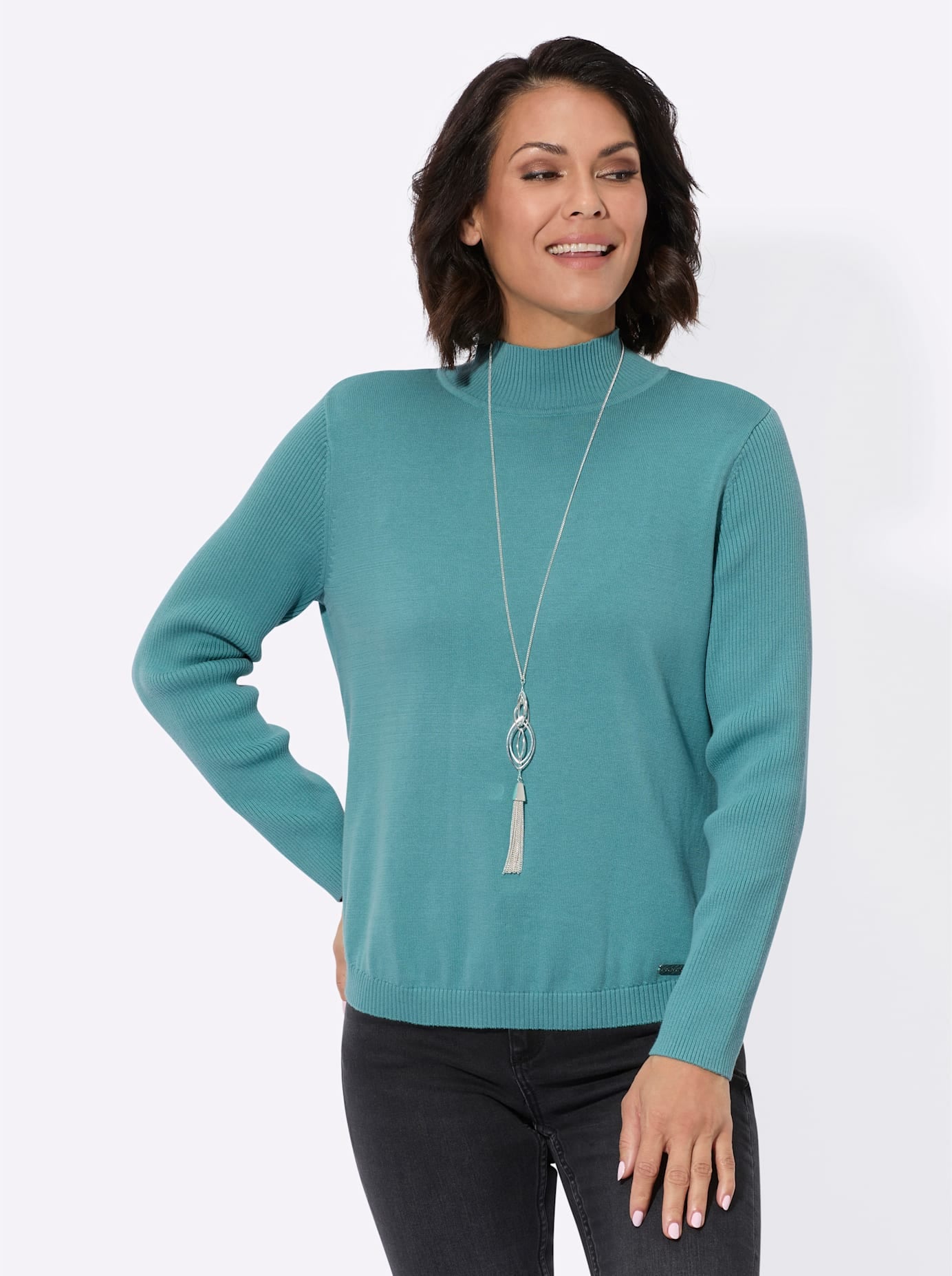 Casual Looks Stehkragenpullover »Pullover«